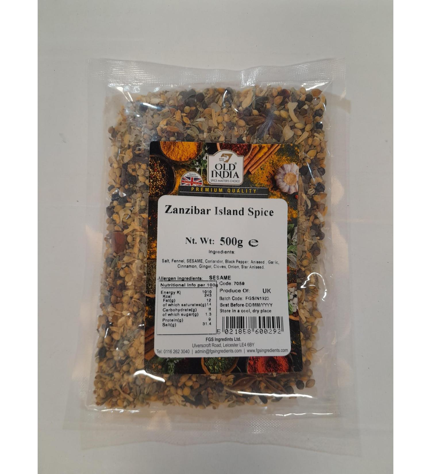 Old India Zanzibar Island Spice 500g