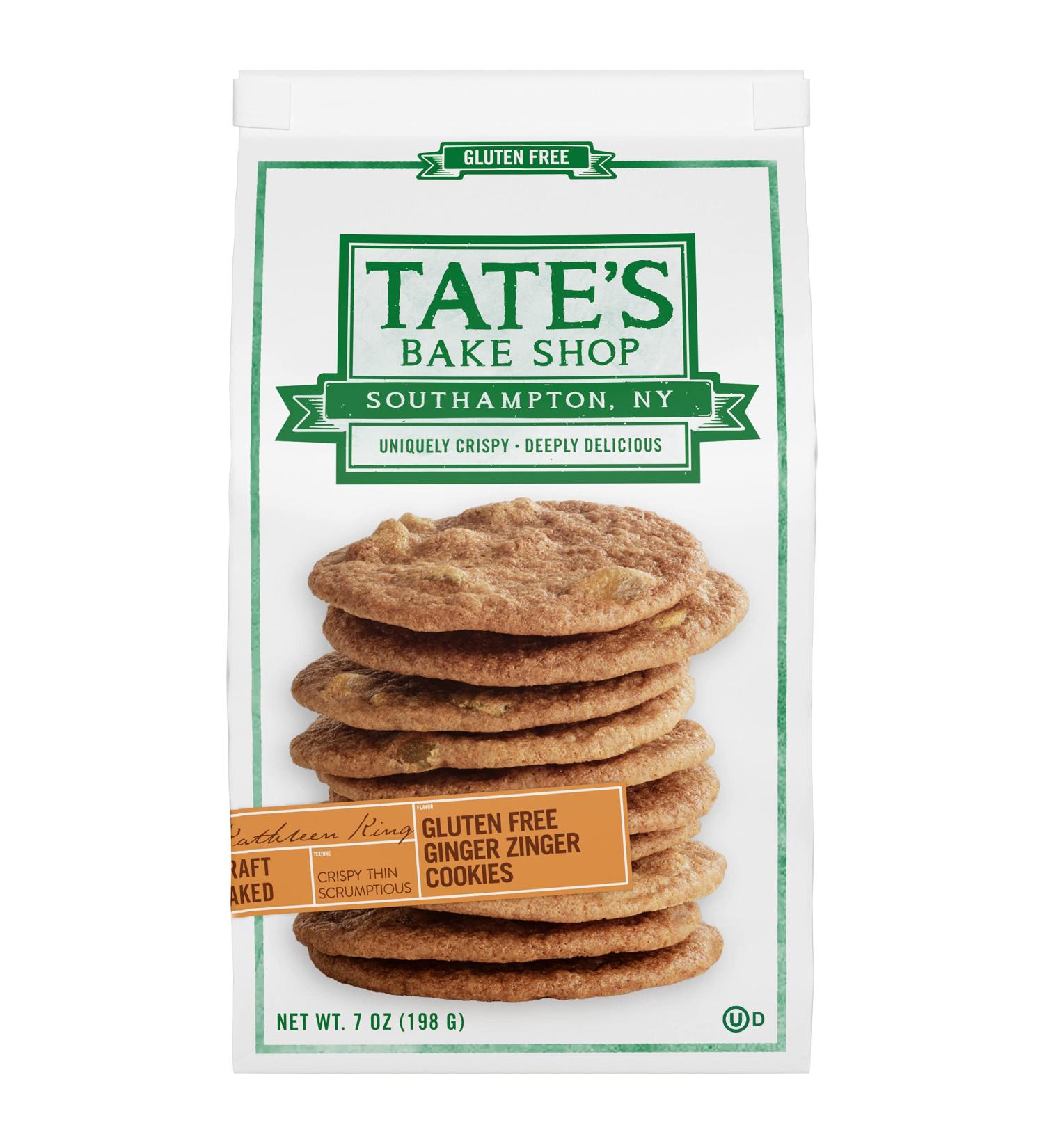 Tates Bake Shop Gluten Free Ginger Zinger Cookies - 7 oz | Delicious Snack - Buy Online on GoSupps.com