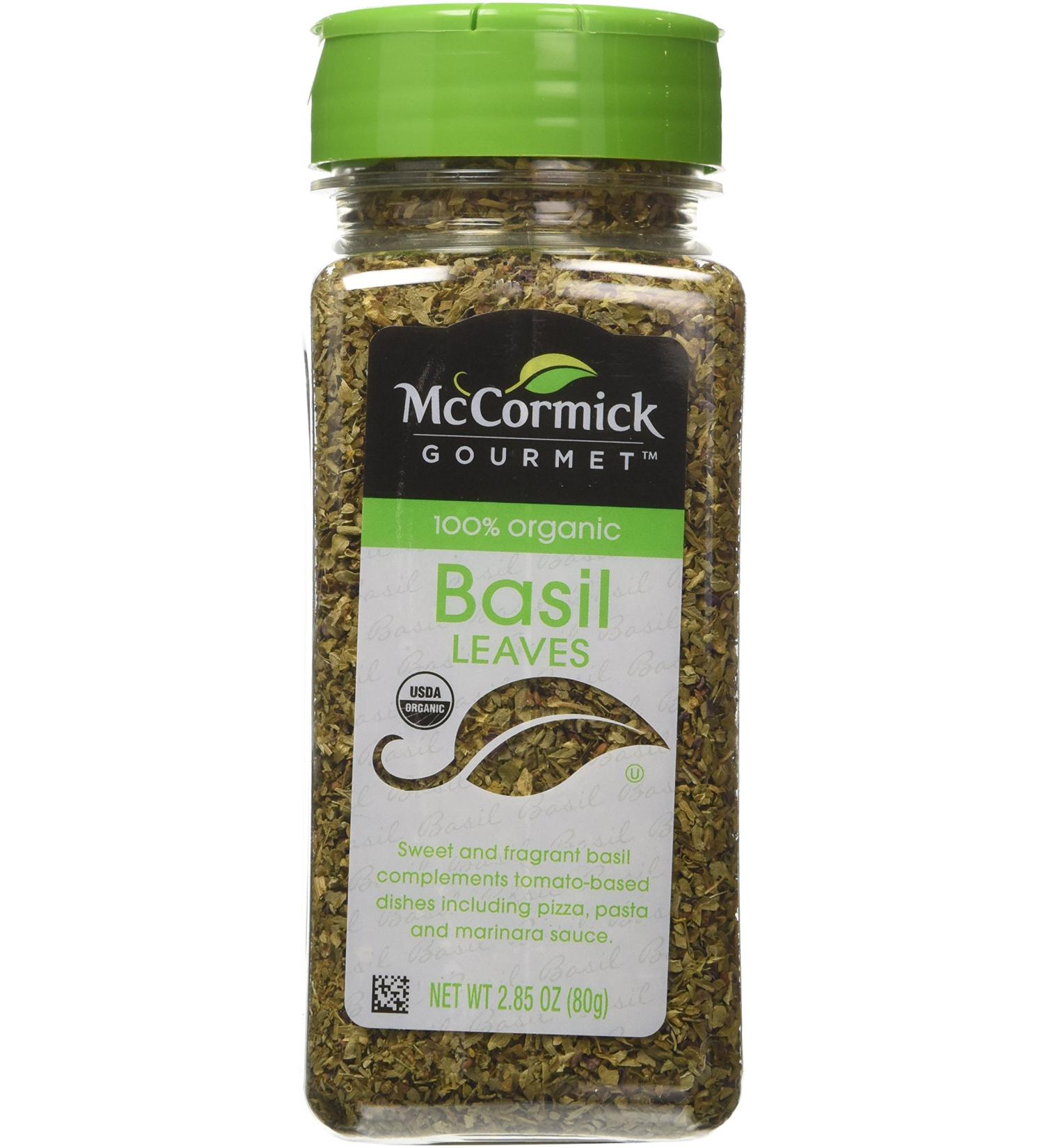 McCormick Gourmet, 100% Organic Basil, 2.85 Ounce