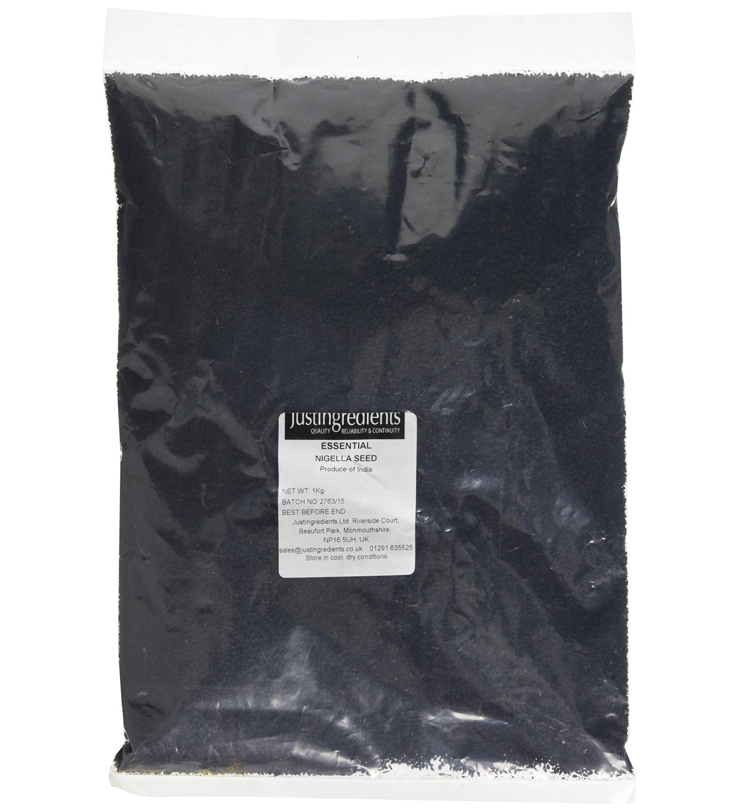 JustIngredients Essentials Nigella Seeds 1 kg - Premium Quality | Shop Now - Buy Online on GoSupps.com