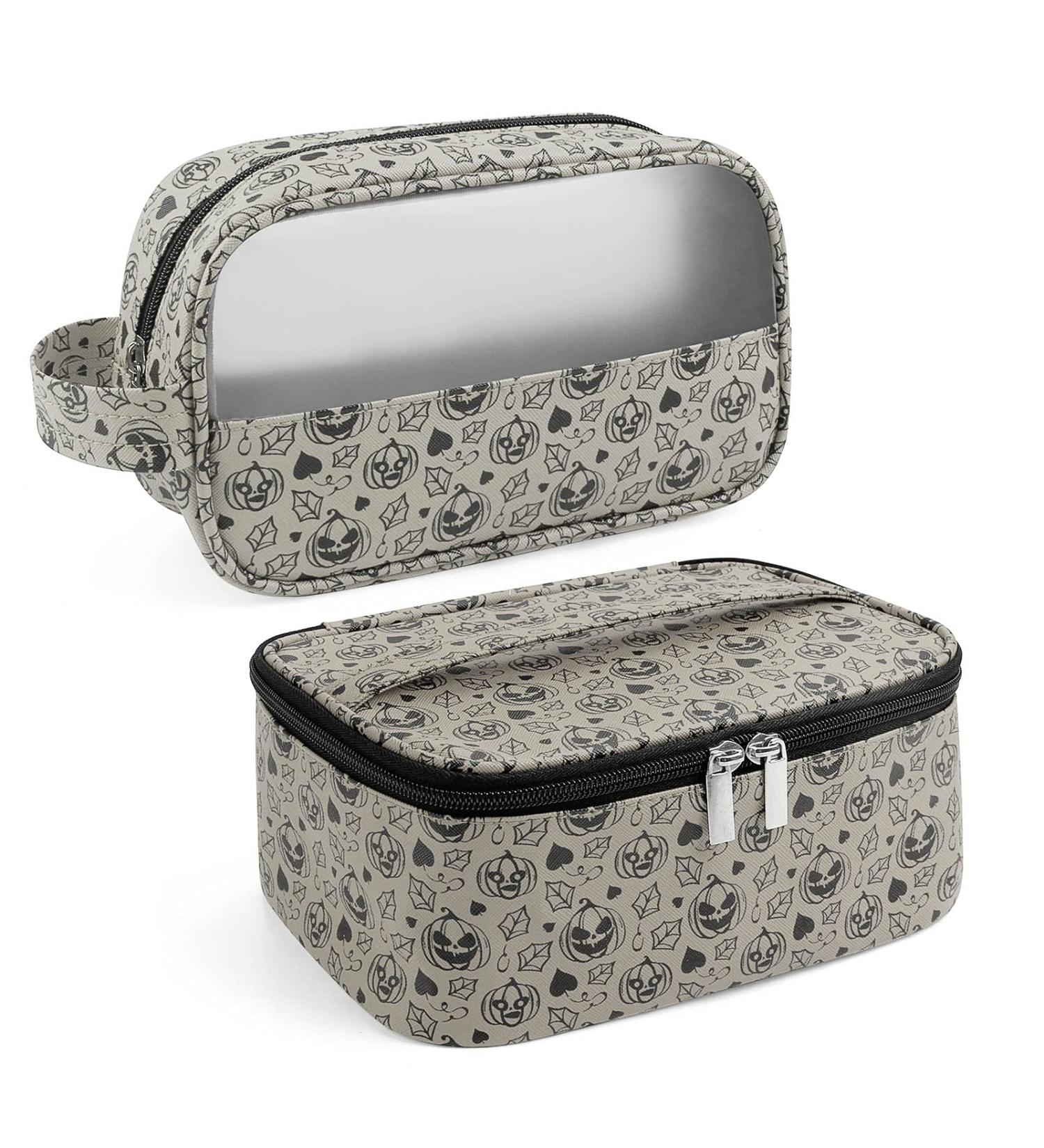 Makeup Bag  MAGEFY 2 Pcs Small Travel Cosmetic Bag Organizer Portable Waterproof Toiletry Bag For Women Girls (Grey) Grey-2 - Buy Online on GoSupps.com