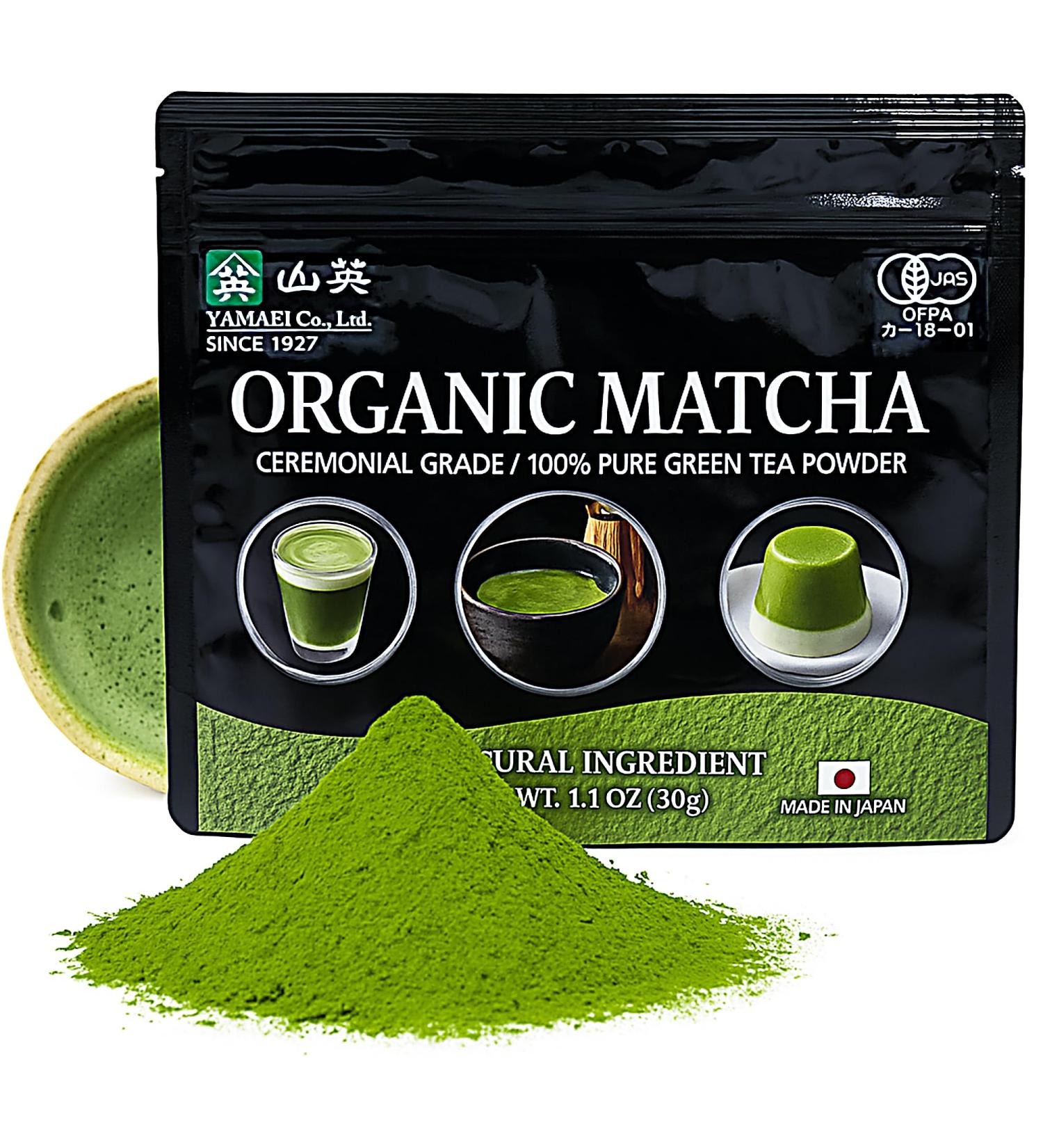 Poudre de matcha th vert japonais 30 g qualit c r monielle utilisation pour latte cuisine YAMAEI - Buy Online on GoSupps.com