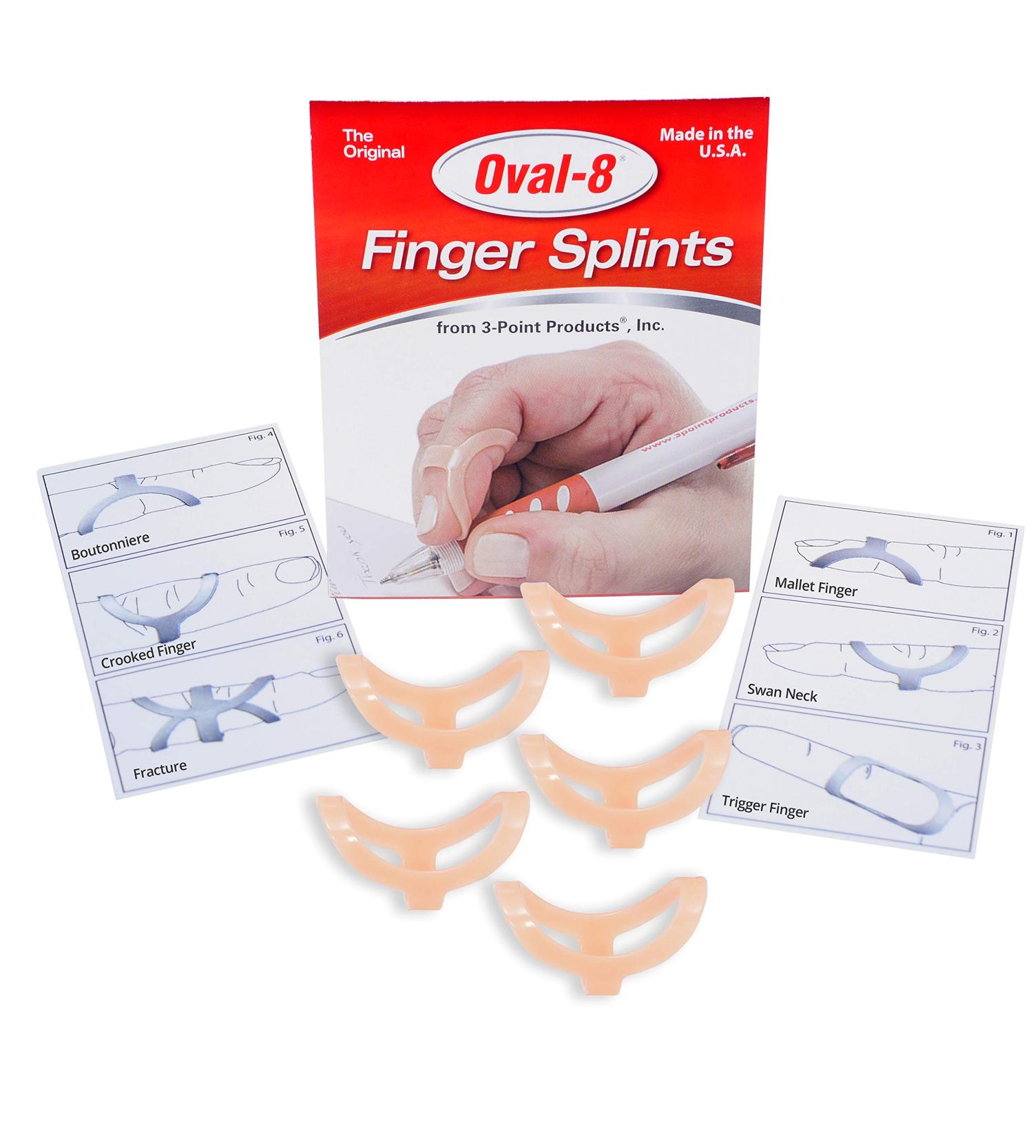 3-Point Products Oval-8 Finger Splint Size 10 (Pack of 5) - Support and Pain Relief for Arthritis and Injuries - Buy Online on GoSupps.com