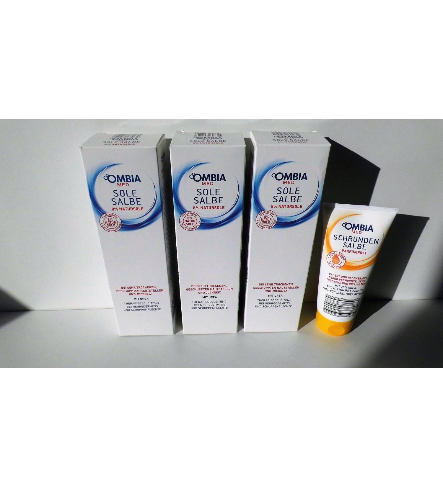 3 x 150 g. Ombia Med Sole ointment + 100 ml cracked skin ointment