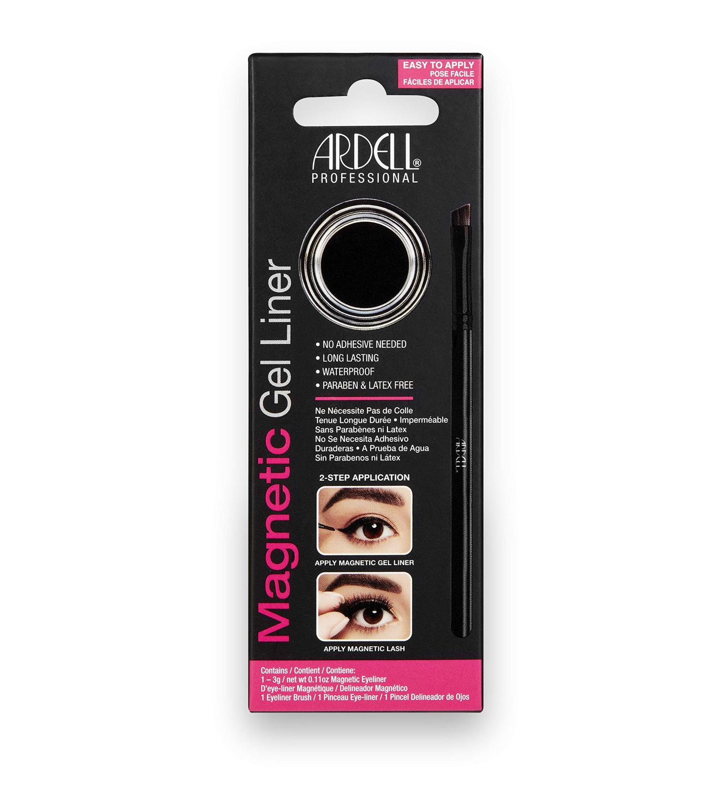 ARDELL Professional Magnetic Gel Liner - Vegan Black Eyeliner with Brush Applicator | 3g | International Shipping - Buy Online on GoSupps.com