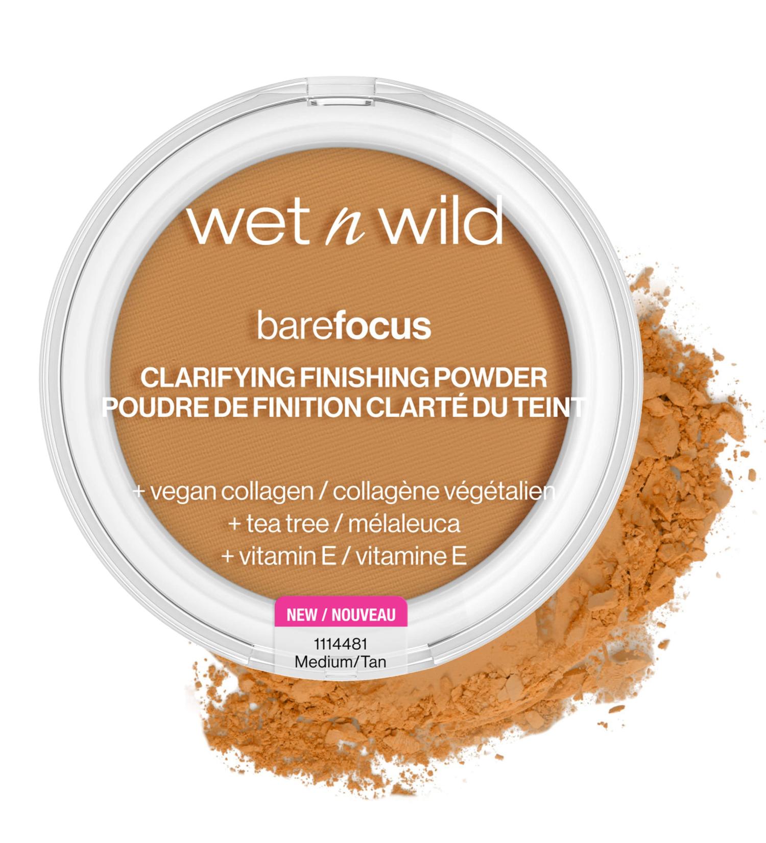 Wet n Wild Bare Focus Clarifying Finishing Powder - Matte Pressed Setting Powder in Medium-Tan MediumDark - Buy Online on GoSupps.com