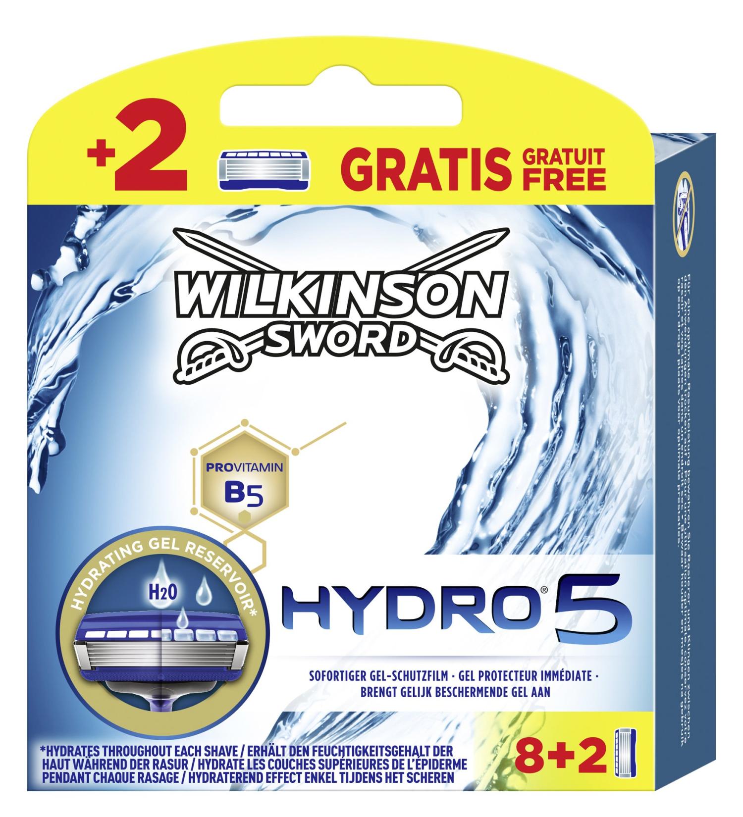 Buy Wilkinson Sword Hydro 5 Razor Blades for Men - 8 Blades + 2 Bonus | International Shipping - Buy Online on GoSupps.com