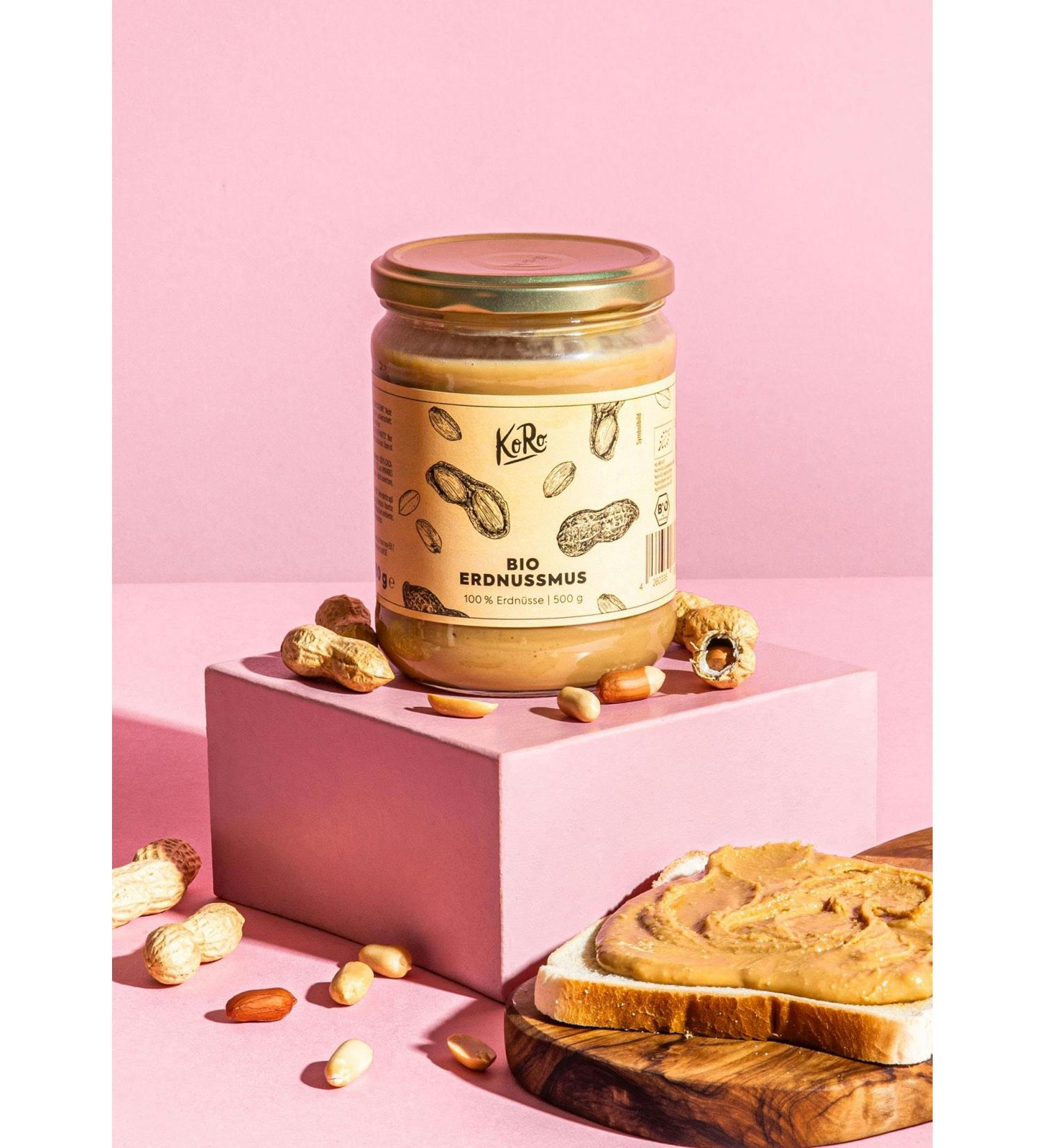 KoRo - Organic Peanut Puree 500g 100% Organic and Natural Vegan No Additives Rich in Protein The Natural Alternative to - Buy Online on GoSupps.com