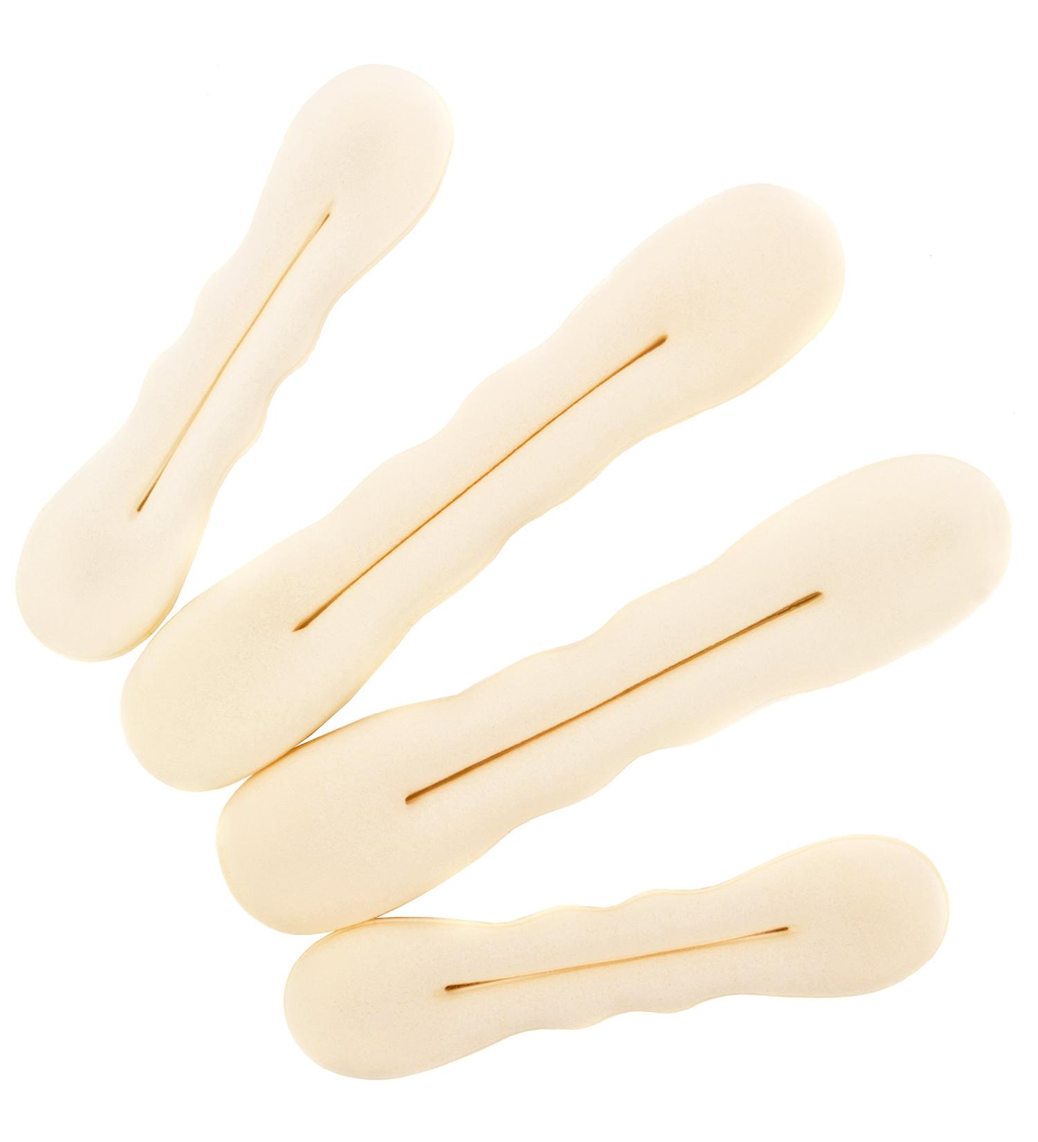 Beaute Galleria 4pcs Beige Blonde Hair Bun Maker Set - Foam Sponge Twist Shaper Donuts for Chignon Ballet Sock Bun - Buy Online on GoSupps.com
