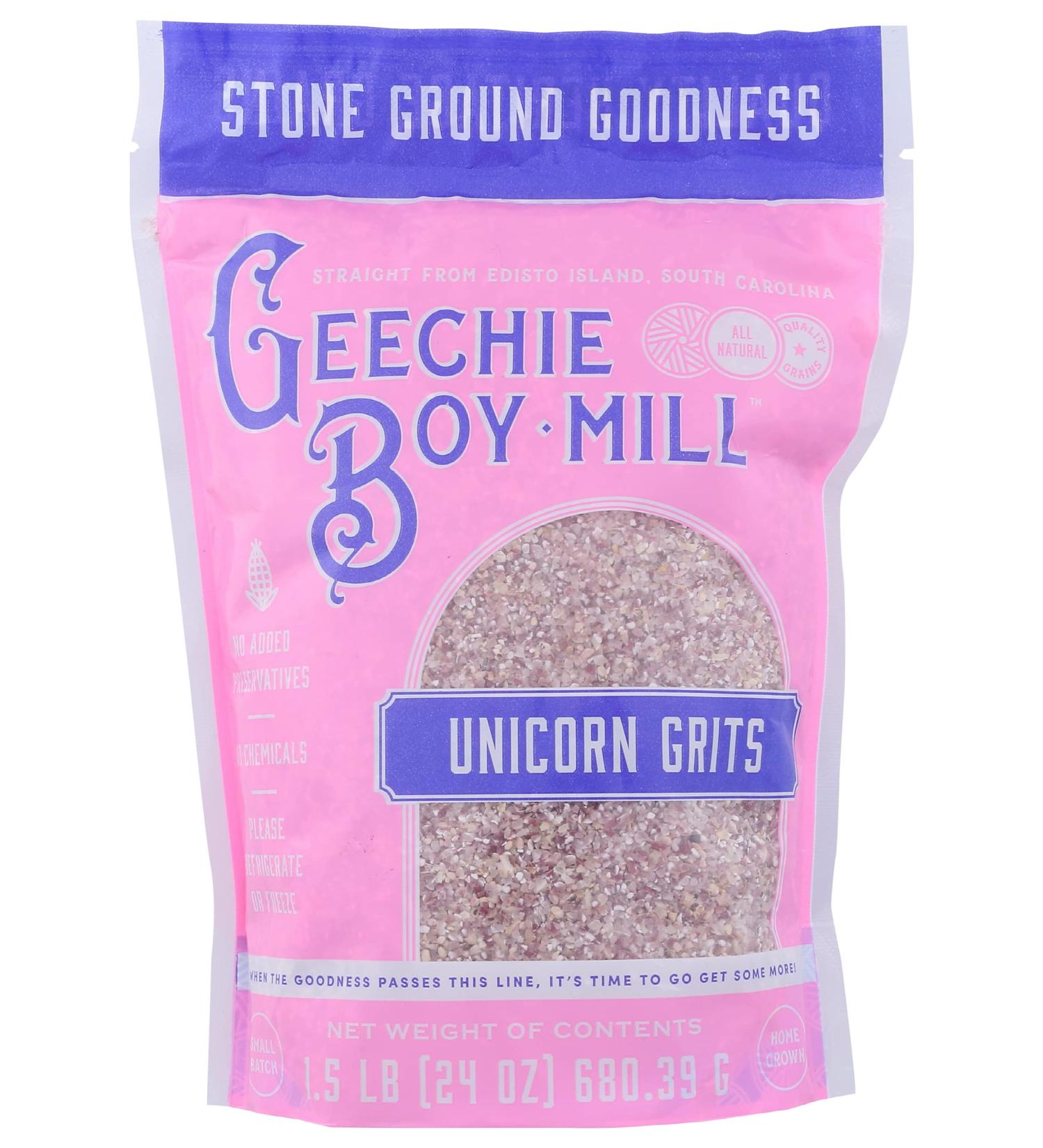 GEECHIE BOY MILL Stone Ground Unicorn Grits  24 OZ - Buy Online on GoSupps.com