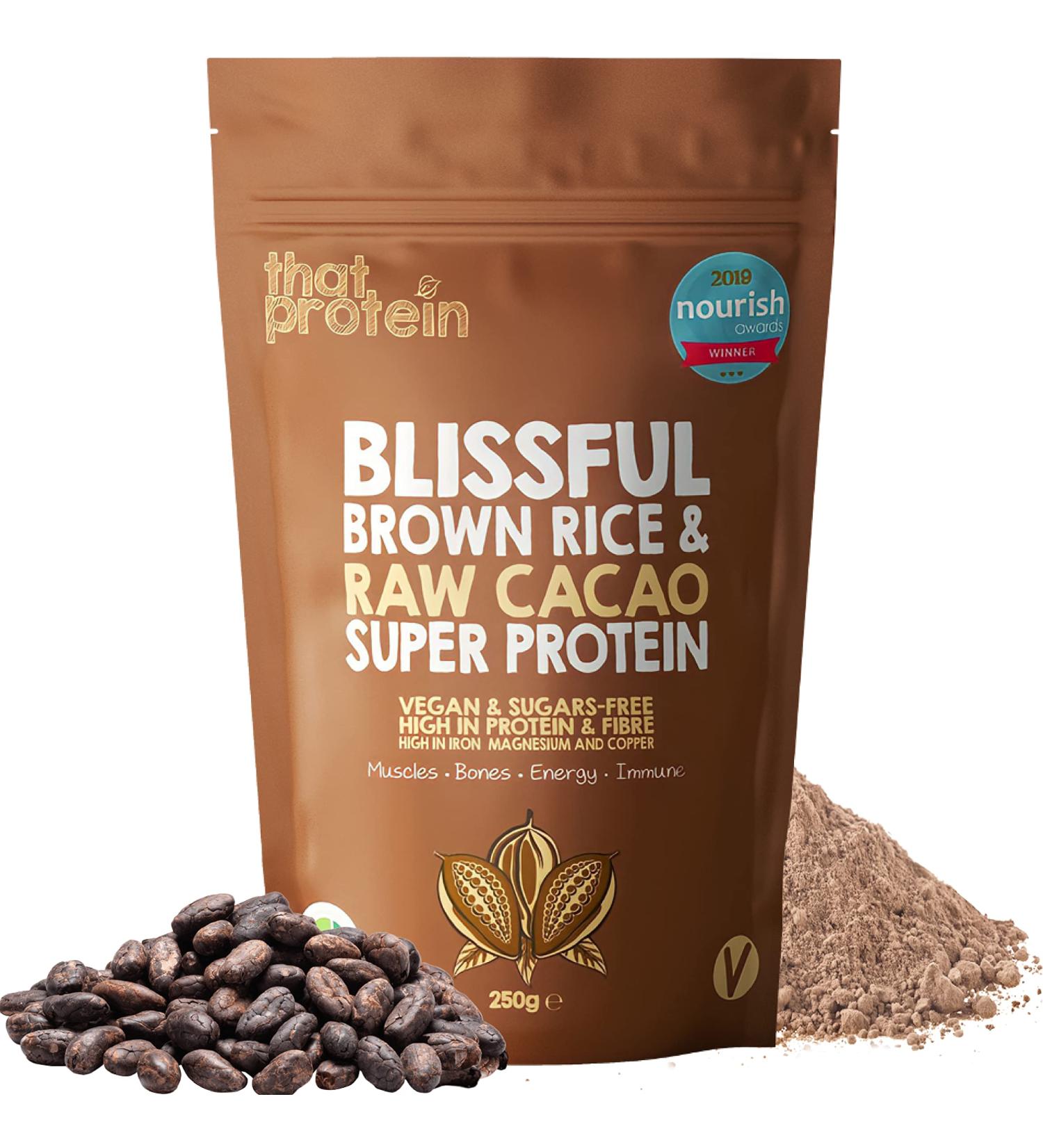 Vegan Chocolate Protein Powder - Gluten Free & Low FODMAP Brown Rice Blend | 250g Plant Based Protein for Energy & Immune Support - Buy Online on GoSupps.com