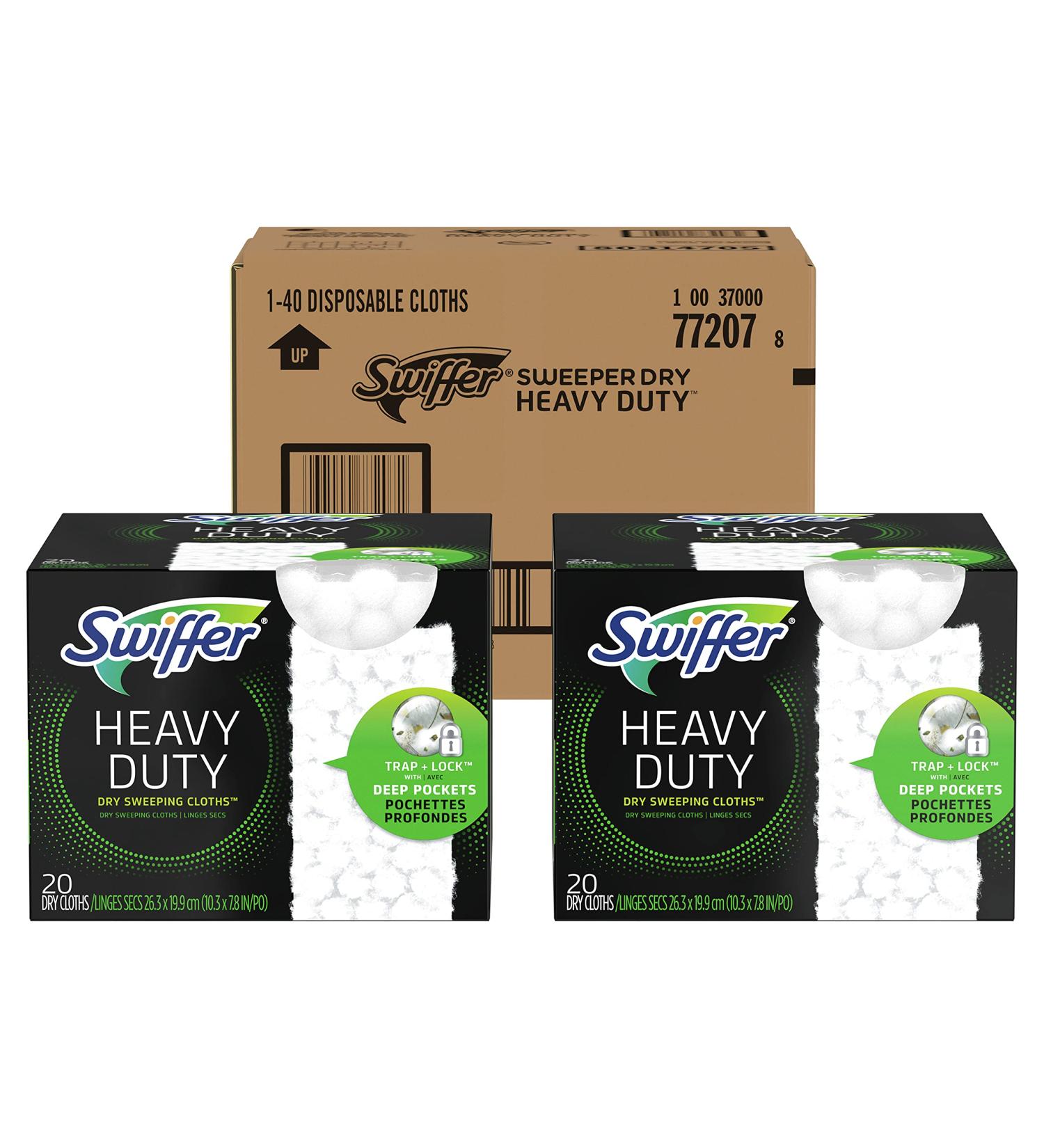 Swiffer Sweeper Heavy Duty Mop Pad Refills - 20 Count, All Purpose Multi Surface Cleaning - 2 Pack - Buy Online on GoSupps.com