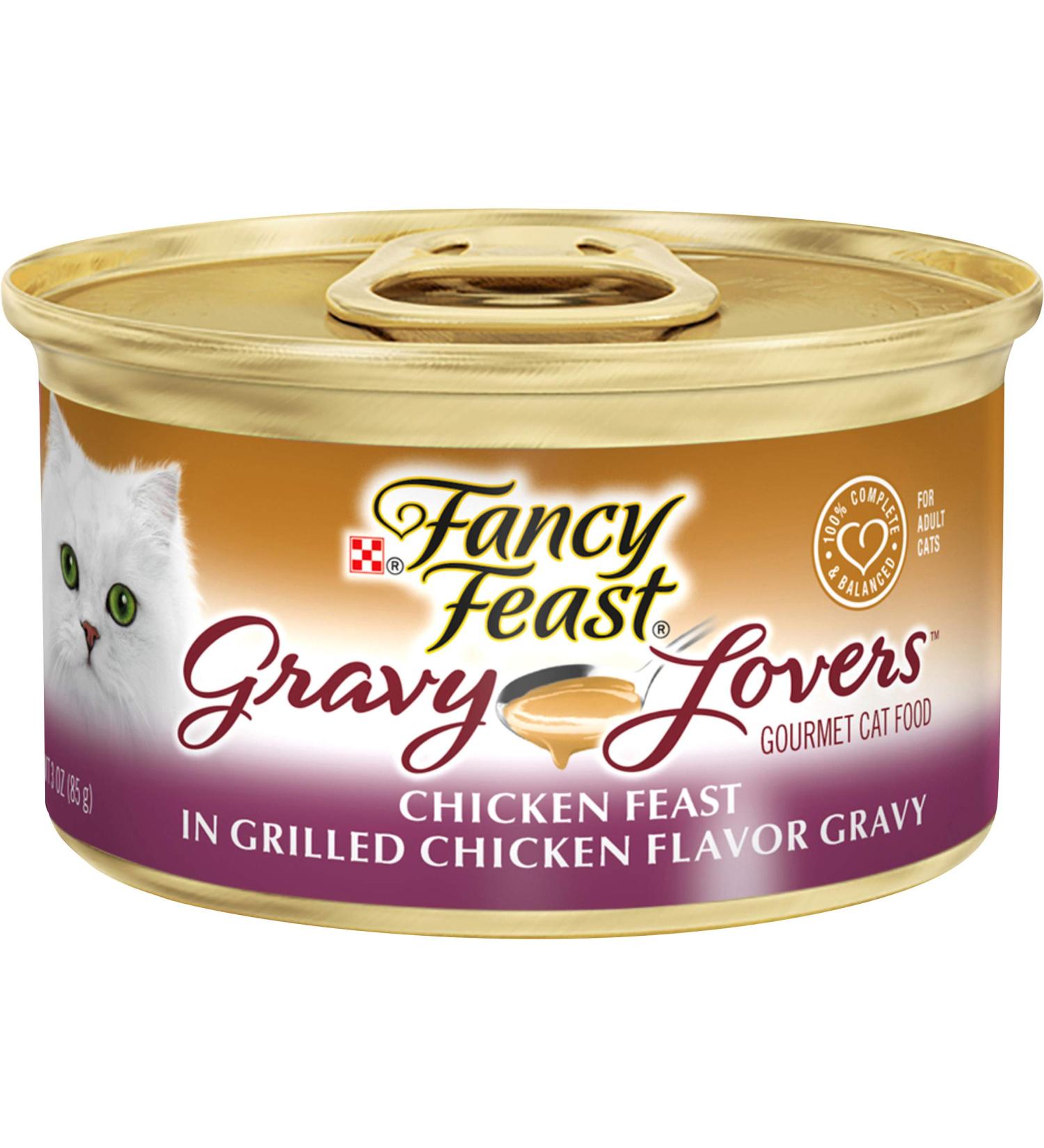 Purina Fancy Feast Gravy Lovers Beef Feast Wet Cat Food - 24 Cans, 3 oz. Each - Buy Online on GoSupps.com
