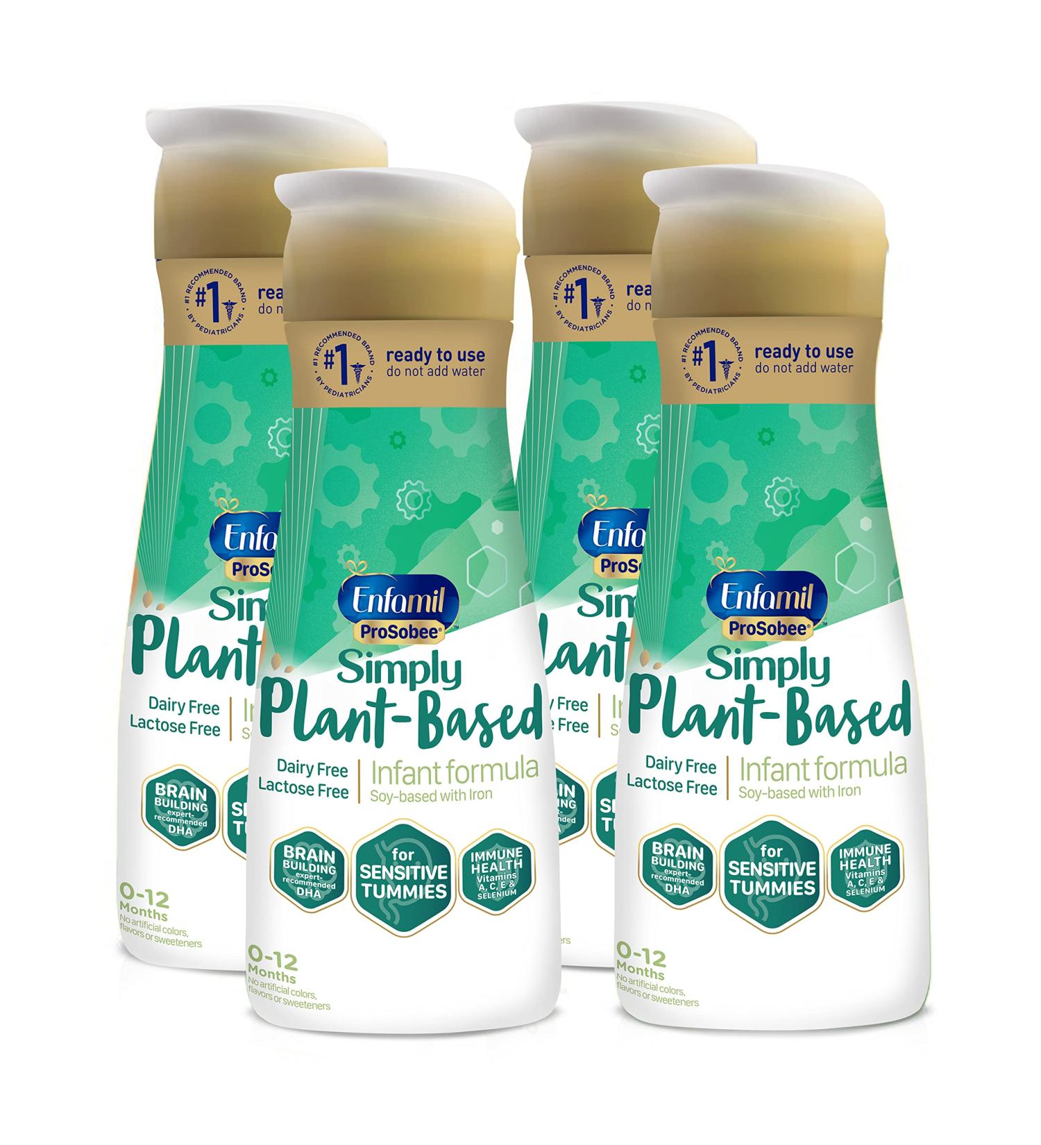 Enfamil ProSobee Plant-Based Lactose-Free Baby Formula - Pack of 4 - 32 Fl Oz - Buy Online on GoSupps.com