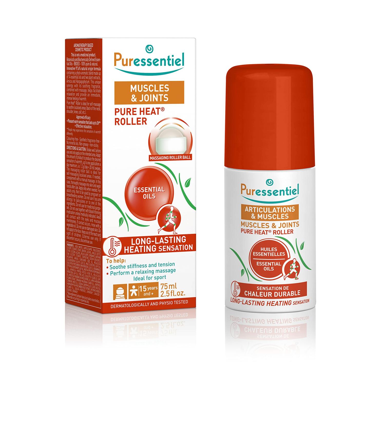 Puressentiel Muscles and Joints Pure Heat Roller - Natural Pain Relief - Vegan - 2.5 Oz - Buy Online on GoSupps.com