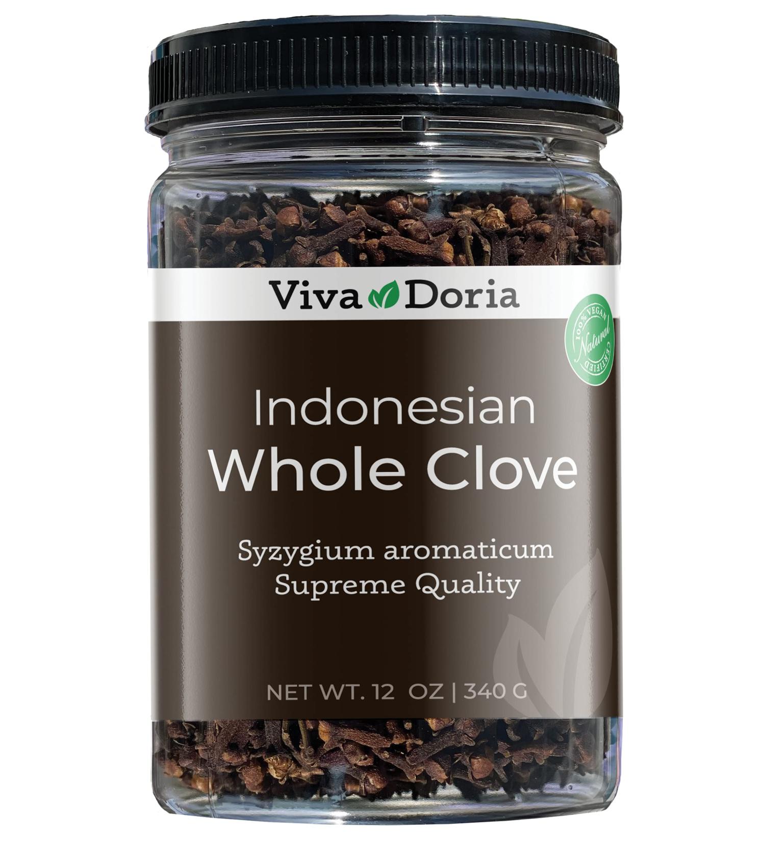 Viva Doria Whole Cloves, Hand Picked Indonesian Clove Buds, 12 Oz (340 grams)