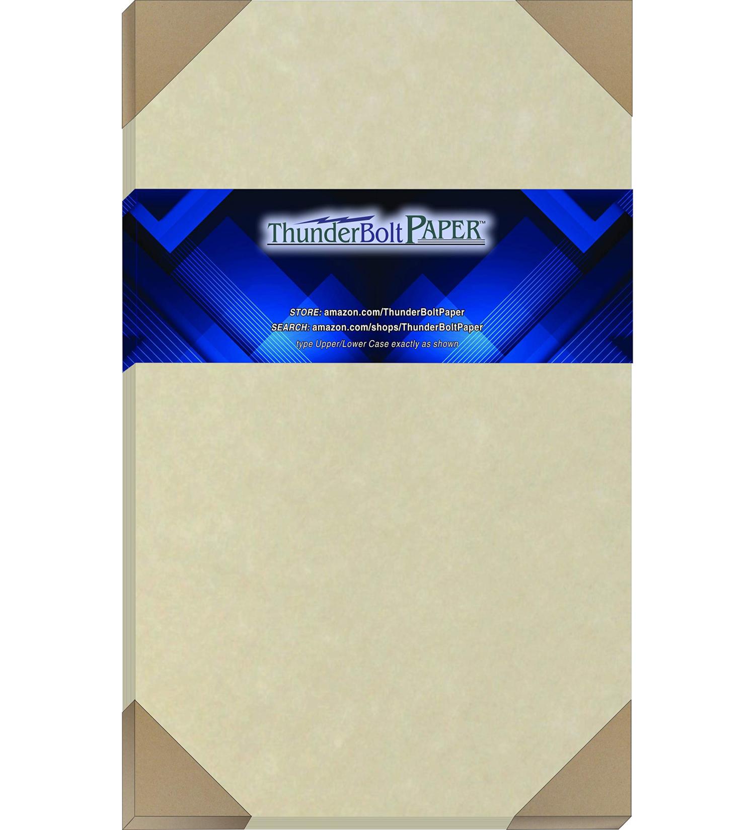 200 Natural Parchment 65lb Cover Paper Sheets 8.5x14 | Legal/Menu Size Cardstock Weight Colored Sheets - Old Parchment Semblance - Buy Online on GoSupps.com