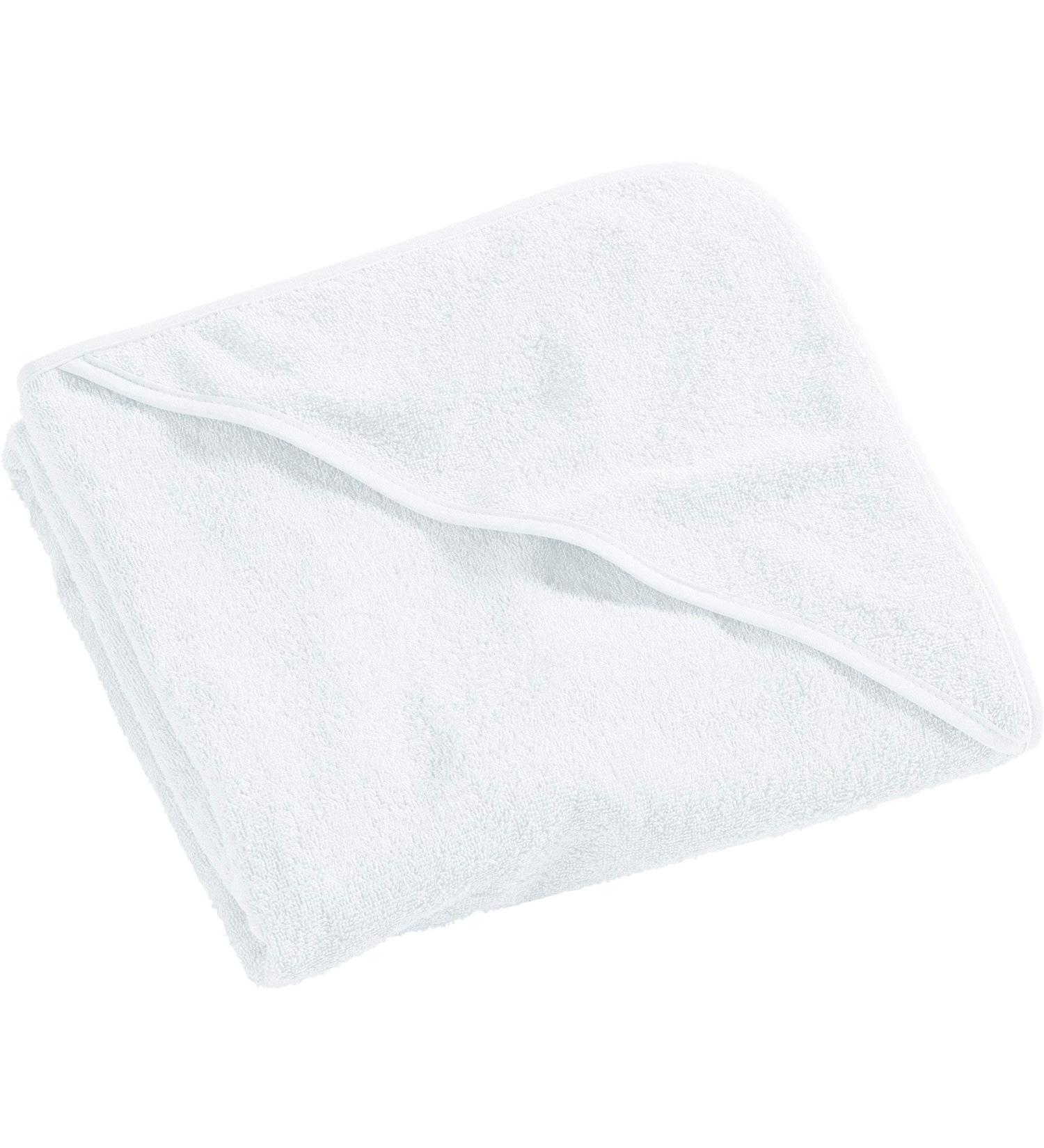 Erwin M ller Children's Habtbade towel hooded towel uni frottier white size 140x140 cm - soft fluffy strong suction -strong 100% cotton (other colors sizes) hooded bathtop 140x140 cm white