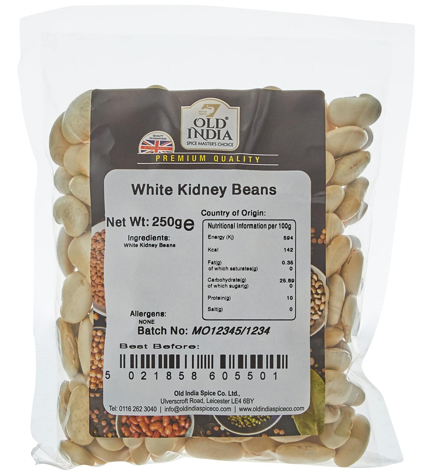 Old India White Kidney Beans 250g - Buy Online on GoSupps.com