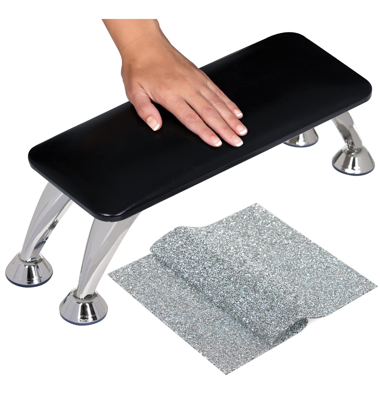 DIUCIS Nail Arm Rest Cushion - Professional Manicure Hand Pillow for Acrylic Nails Technician - Black - Buy Online on GoSupps.com