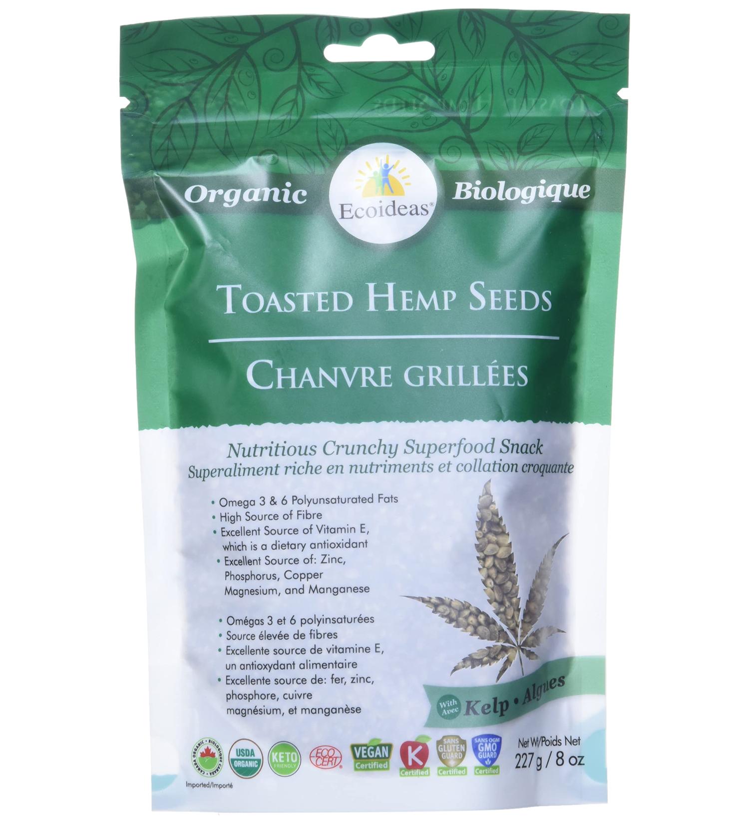 Ecoideas Nutri Crunch-Toasted Hemp Organic Kelp 227g - Buy Online on GoSupps.com