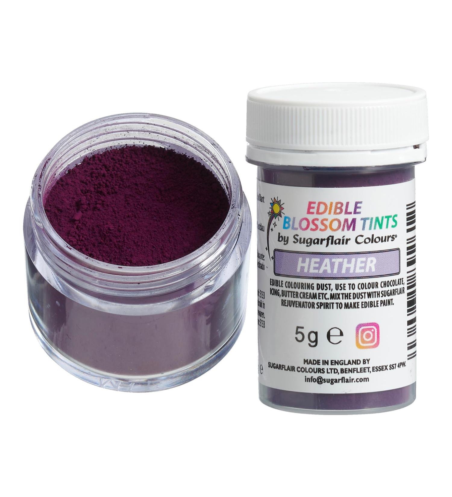Sugarflair Heather Food Colouring Powder Dust Use on Cake Surfaces Decorations or Colour Sugarpaste Fondant Icing Chocolate Buttercream Royal Icing Macarons and More! - 5g