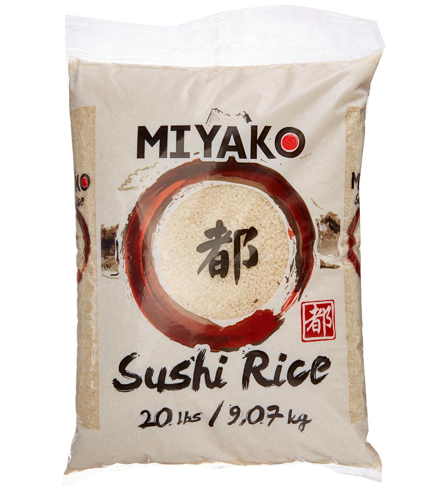 Miyako Sushi Rice - Round Grain 9.07 kg Pack | Buy Authentic Japanese Sushi Rice Online - Fast International Shipping - Buy Online on GoSupps.com