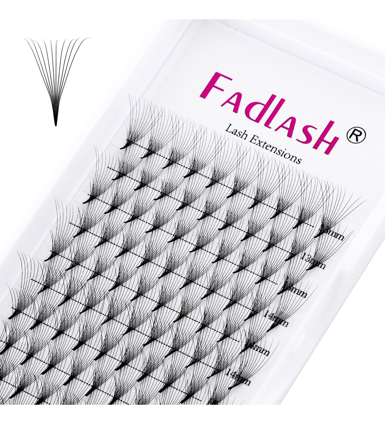 Fadlash 10D C Curl Prefabricated Eyelash Extensions - 0.07mm Mixed Length Volume (13-16mm) | Premium Russian Eyelashes for Stunning Looks - Buy Online on GoSupps.com