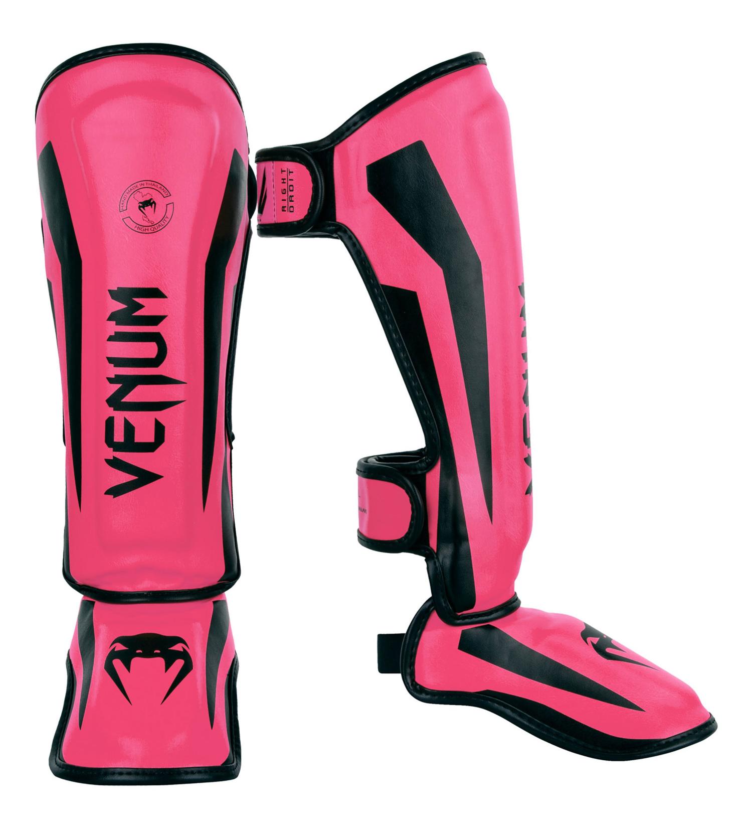 Venum Kids Elite Shinguards Neo Pink - Medium (6-8 Years) | Best Quality for Young Fighters - Buy Online on GoSupps.com