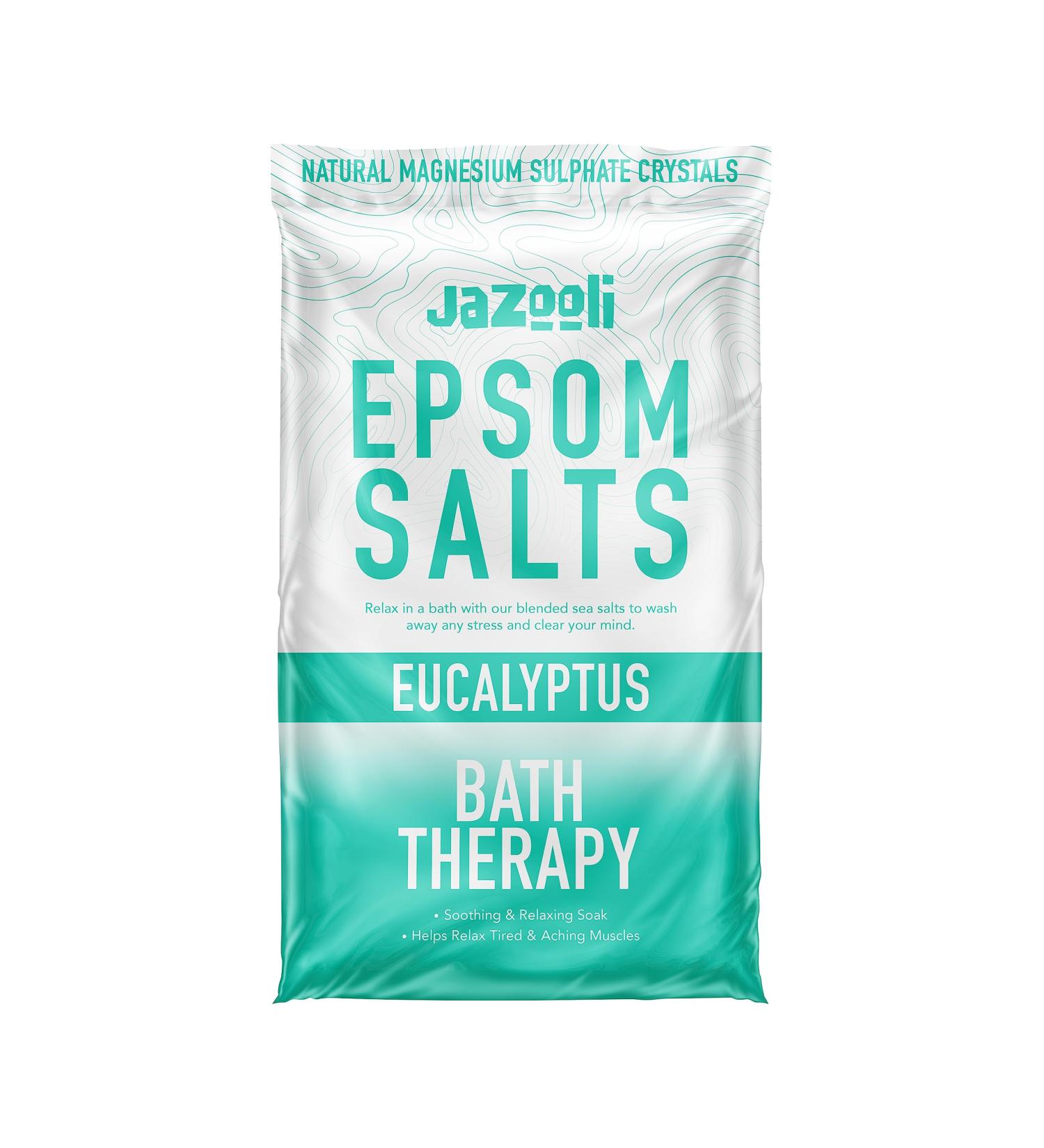 Scented Bath Epsom Salts Spa Soak Exfoliating Natural Magnesium Sulphate Crystals Muscle Aches Pains Repair Foot Feet Relieve Soothing Skin Relax 450g (Eucalyptus) - Buy Online on GoSupps.com