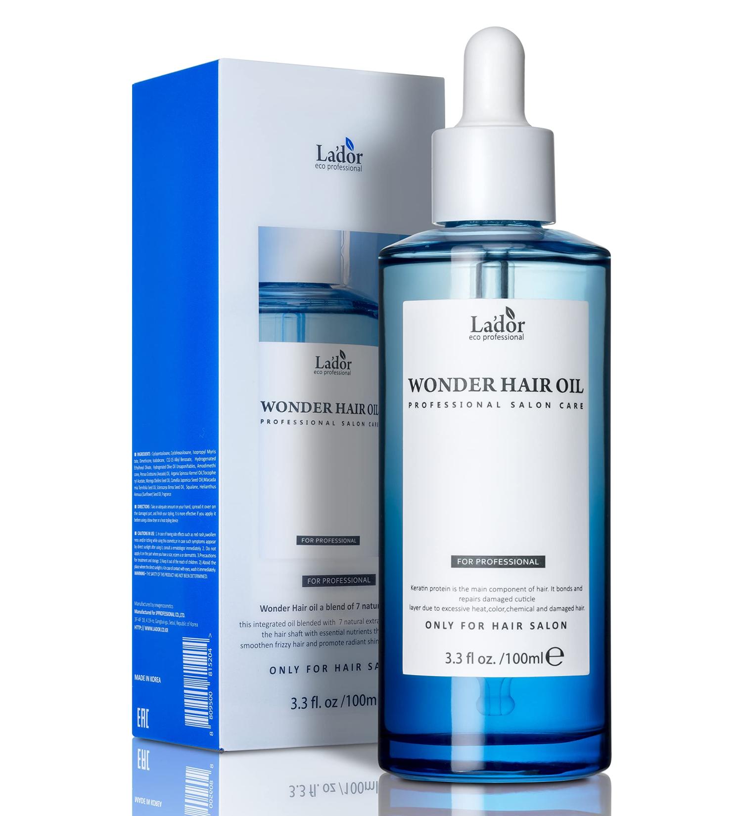 La'Dor Wonder Hair Oil Serum 3.3 Fl Oz - Non-Sticky Squalane Argan Avocado Oil - Anti-Frizz Hydration & Nutrition for Damaged Hair - Heat Protector & Keratin Treatment - Buy Online on GoSupps.com