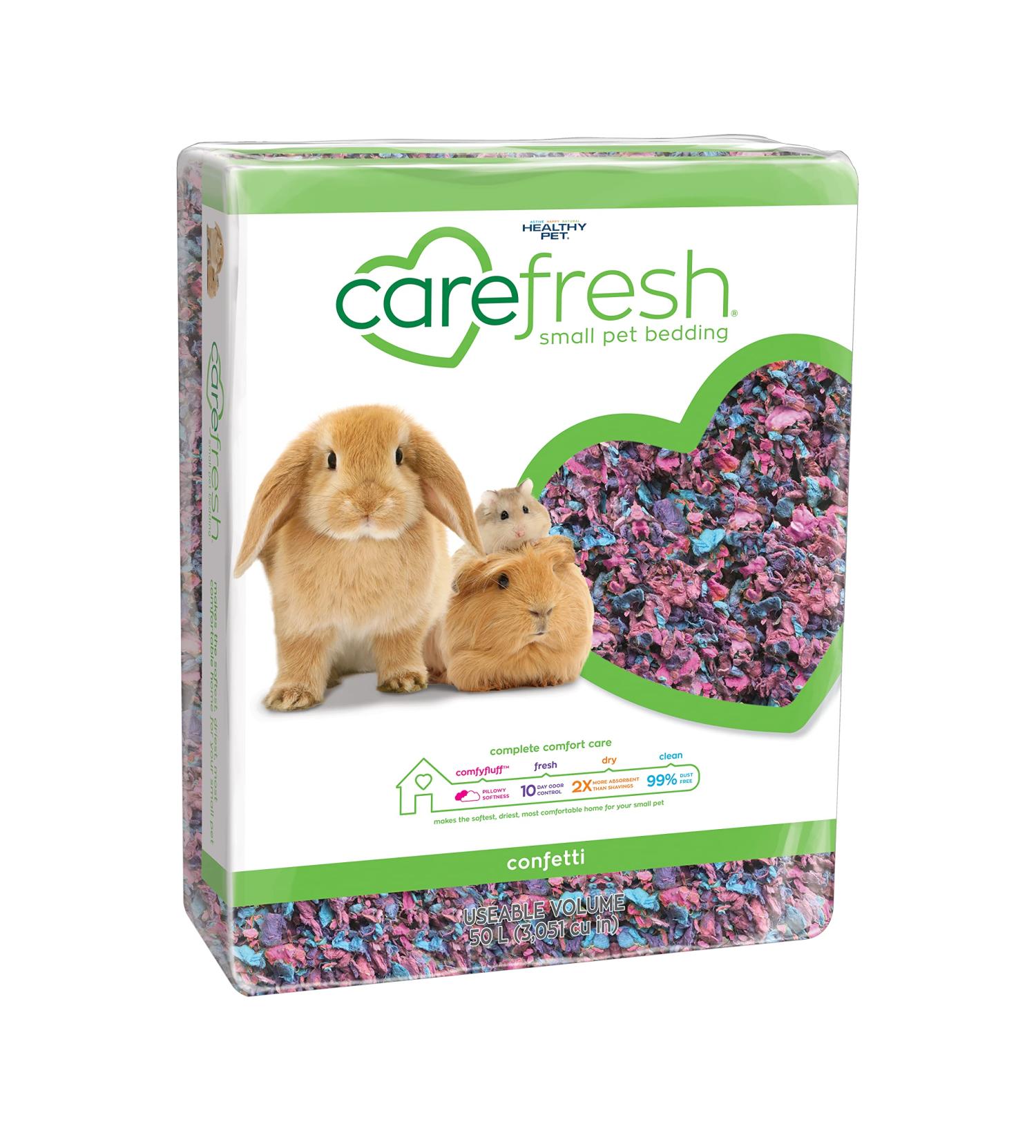carefresh Confetti Natural Paper Small Pet Bedding 50L - 99% Dust-Free, Odor Control - Buy Online on GoSupps.com