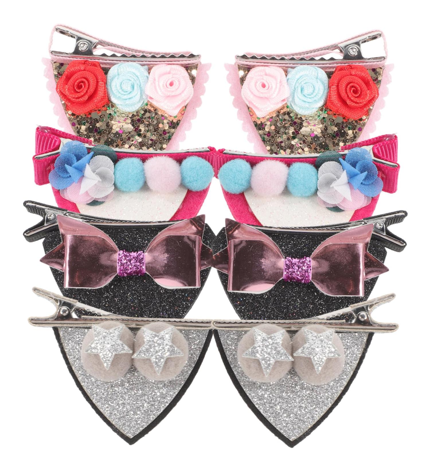 Toyvian 4 Pairs Girls Barrettes for Hair Girls Hair Barrette Animal Ears Barrette Kids Barrettes for Hair Cat Ears Hair Clips Cat Ears Hairpins Cloth Rabbit Ears Girl Child Accessories - Buy Online on GoSupps.com