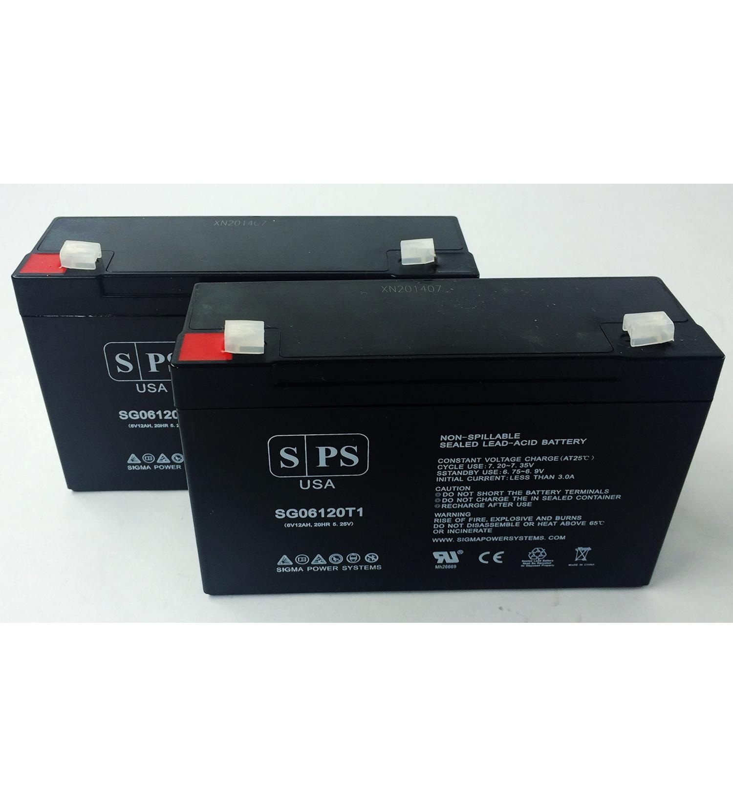 SPS 6V 12Ah SLALight Alarms CE1-5AC Battery Brand Brand