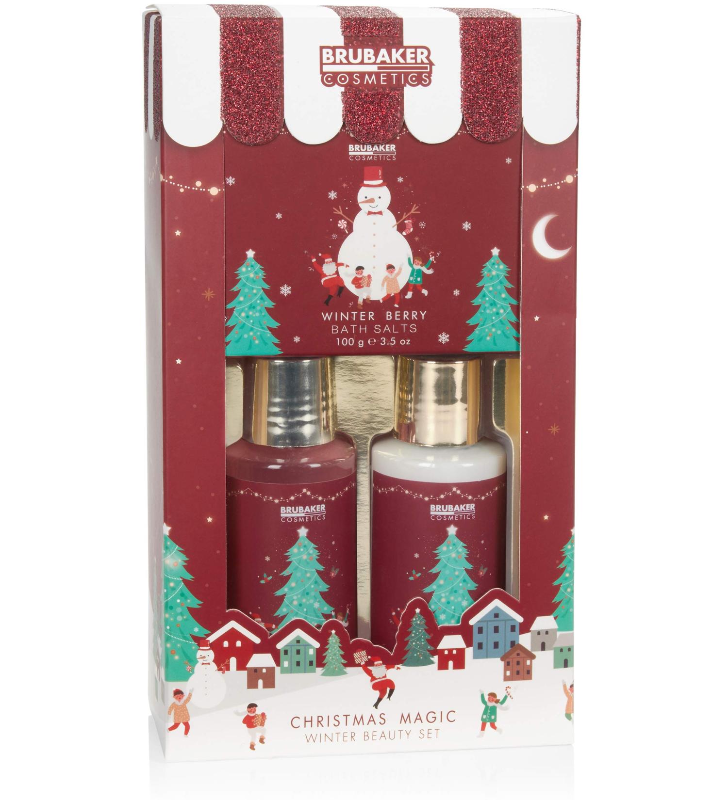 Brubaker Winter Berries Bathing & Shower Gift Set - 3-Part Christmas Care Set for Men & Women | International Shipping - Buy Online on GoSupps.com