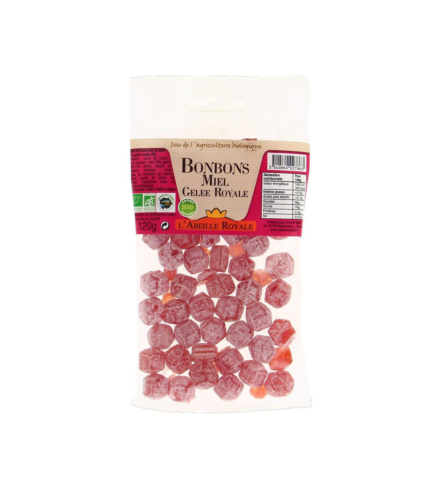 Honey sweets and royal jelly ORGANIC Royal Bee - 120g