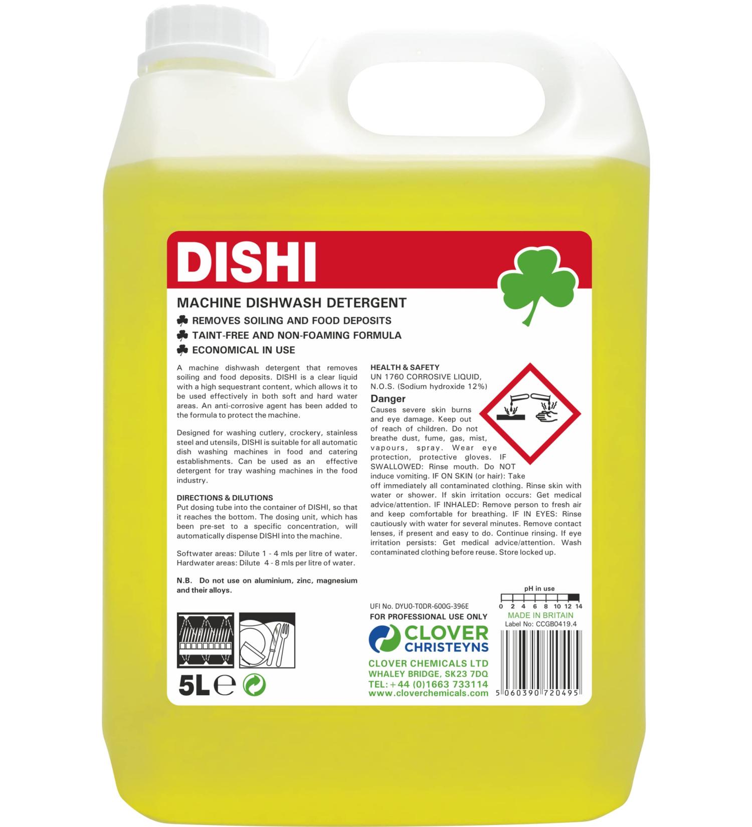 Clover Dishi Machine Dishwash Detergent (314) 5 Ltr