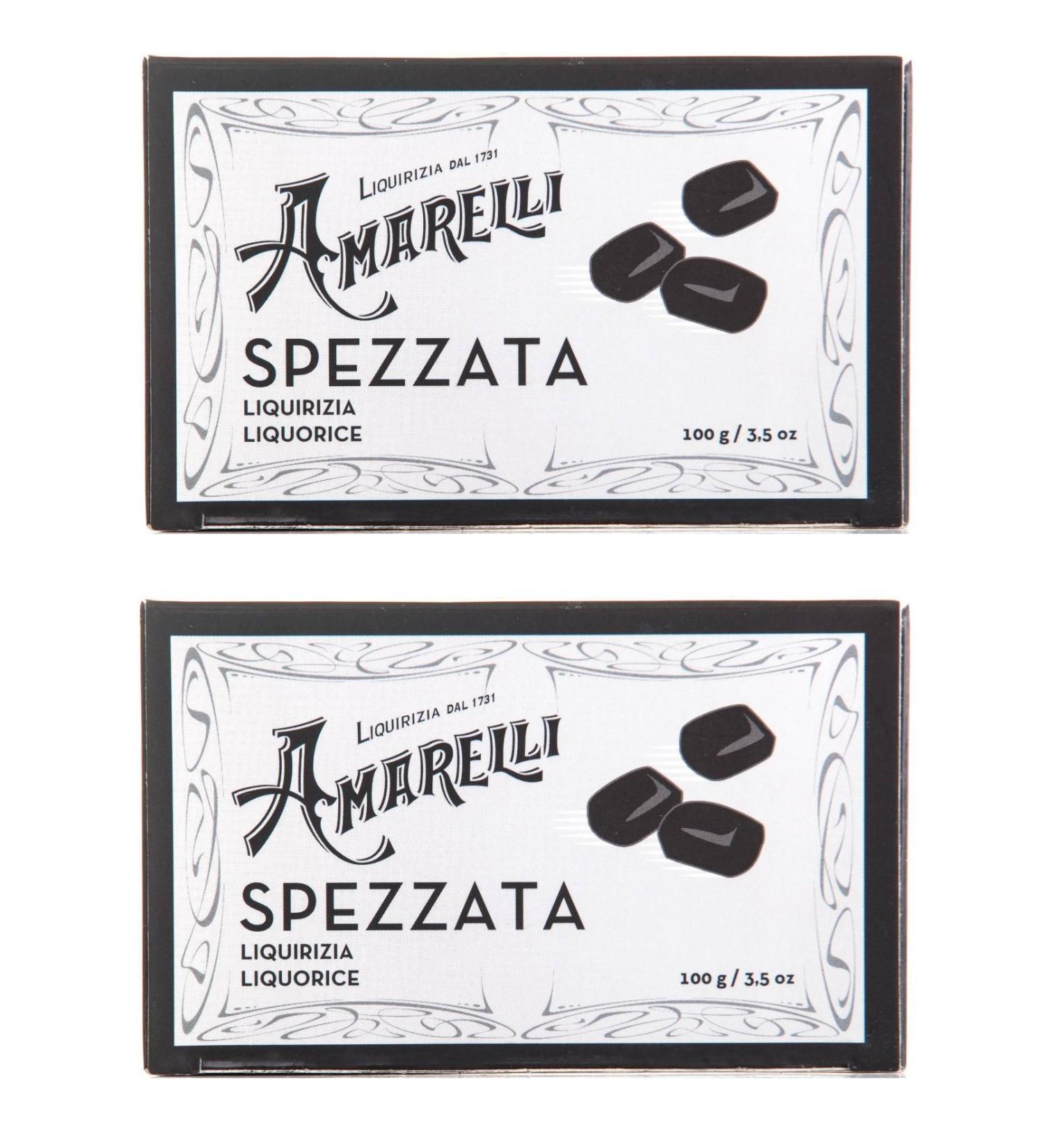 Amarelli - Spezzata Pure Liquorice Without Extra Aromas in Regular Pieces 2x100 gr