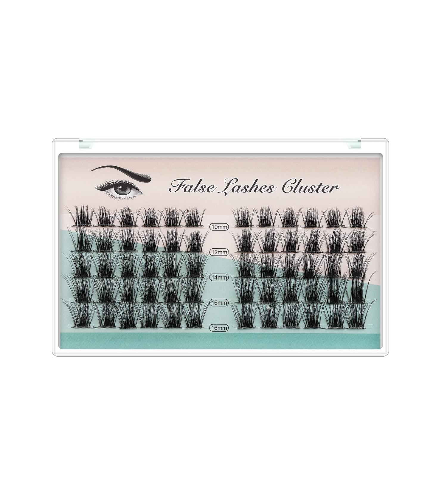 Sulv Eyelashes Mix - 10-12-14-16mm Wide Cluster Extensions | Natural 3D Russian Volume Faux Effect - Buy Online on GoSupps.com