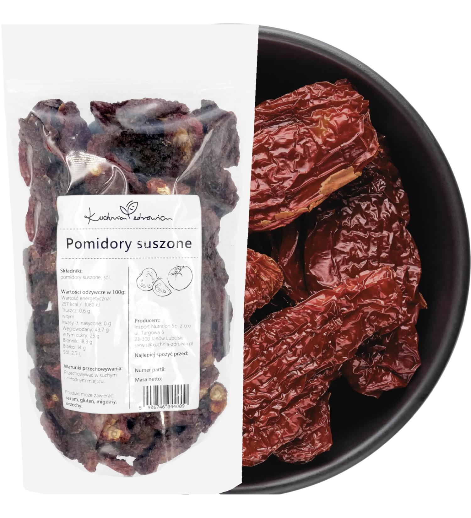  Kuchnia Zdrowia Sun-dried tomatoes - Natural - No additives - Kuchnia Zdrowia - Airtight zip-lock packaging - Doypack (1kg) - Buy Online on GoSupps.com