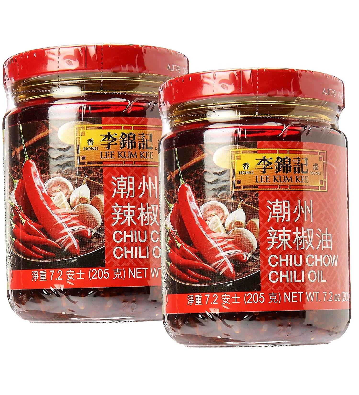 Lee Kum Kee Chiu Chow Chili Oil 205g (7.2oz) Pack of 2 - Spicy Chili Oil Condiment - Buy Online on GoSupps.com