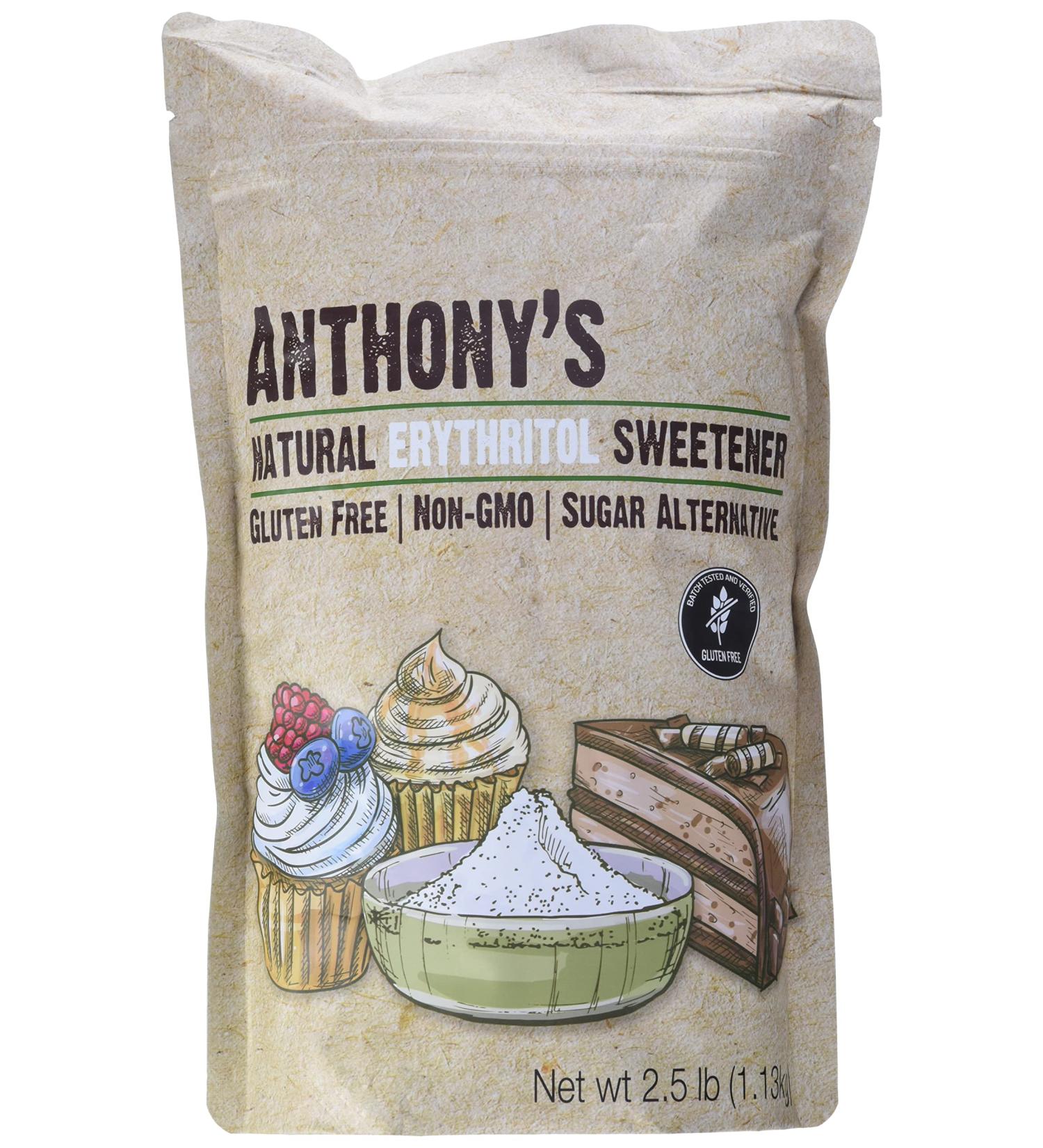 Anthony's Erythritol Sweetener Granules 1.13kg - Buy Online on GoSupps.com