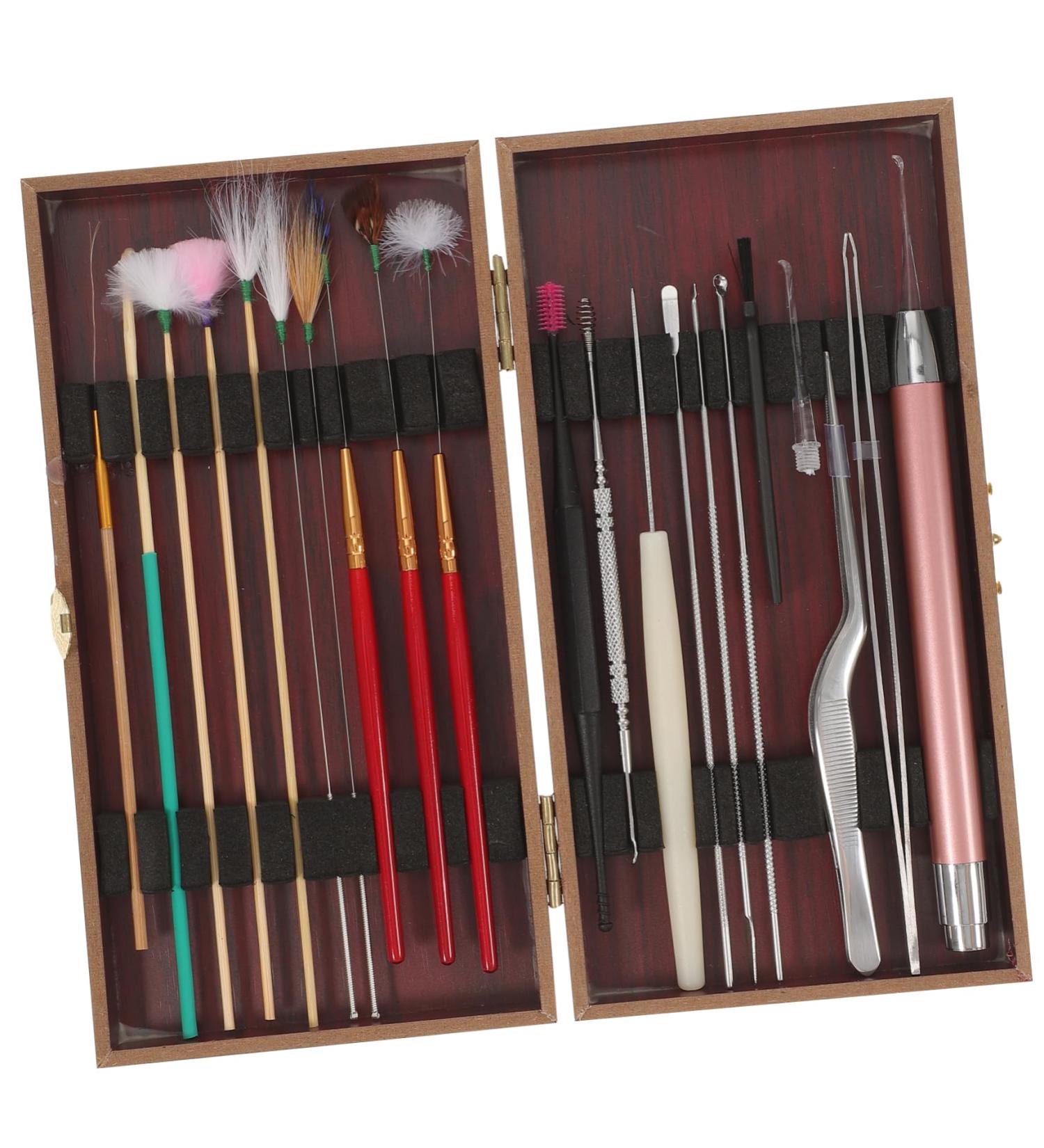 Ipetboom Complete Ear Canal Cleaning Tool Wood Abs Material Ear Wax Removal Tools for Daily Travel Massage - Buy Online on GoSupps.com