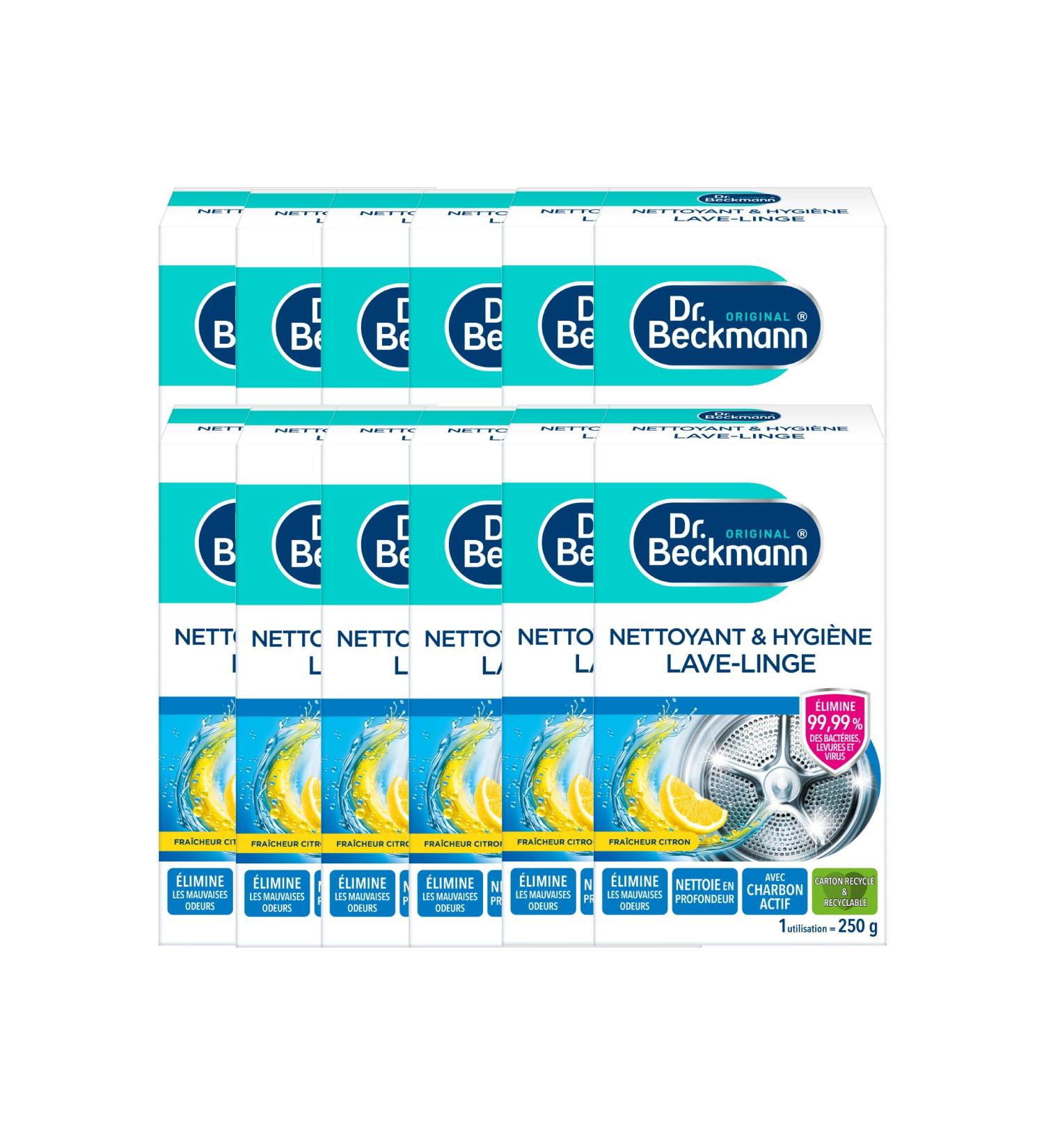 Dr. Beckmann - Cleaner & Hygiene Washing Machine - Disinfects and removes bad odours - Effective and durable - 250 g - Easy to use - Pack of 12 - Buy Online on GoSupps.com