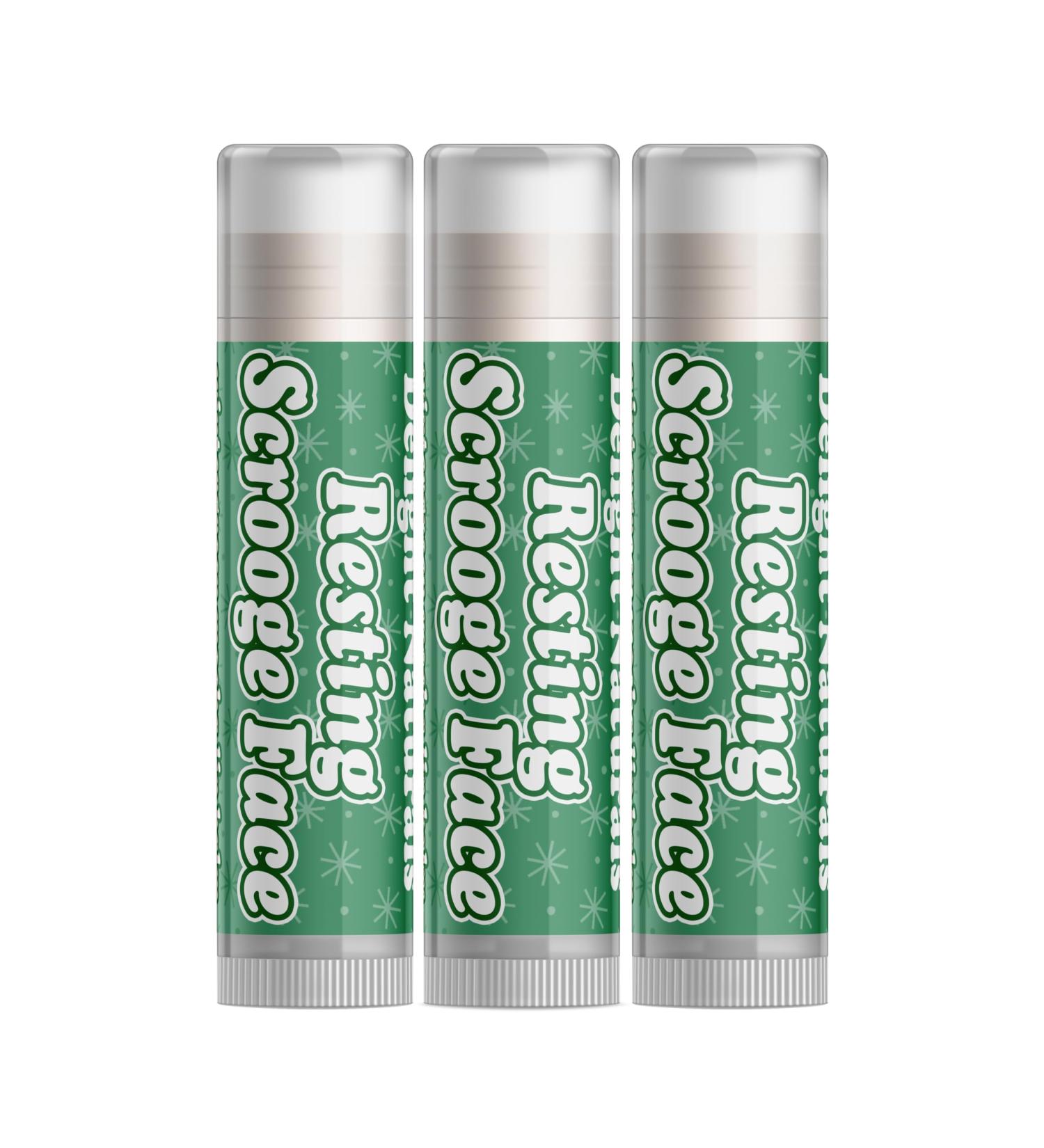 Delight Naturals Delightfully Rude Resting Scrooge Face Christmas Lip Balm - Set of Three - Buy Online on GoSupps.com