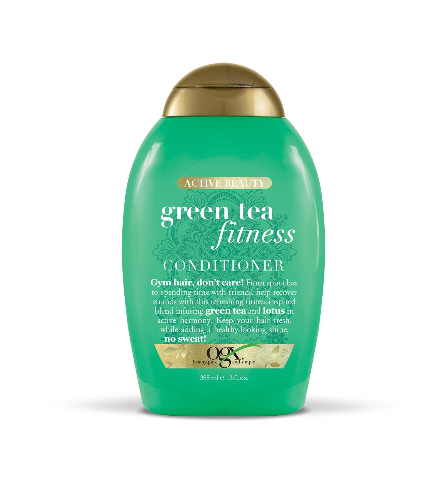 OGX Active Beauty Green Tea Fitness Conditioner - 13oz | Hydrating & Nourishing for Healthy Hair | International Shipping Available - Buy Online on GoSupps.com