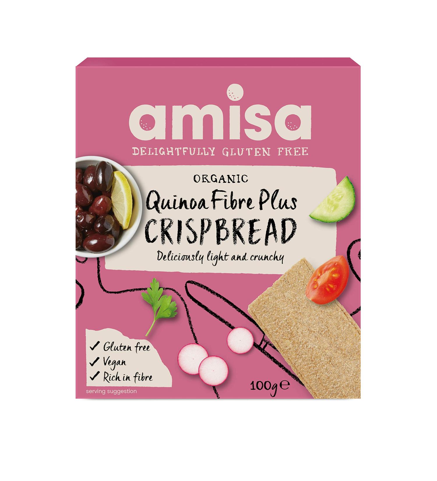 Amisa | Crispbread - Quinoa Fibre Plus | 12 x 100G