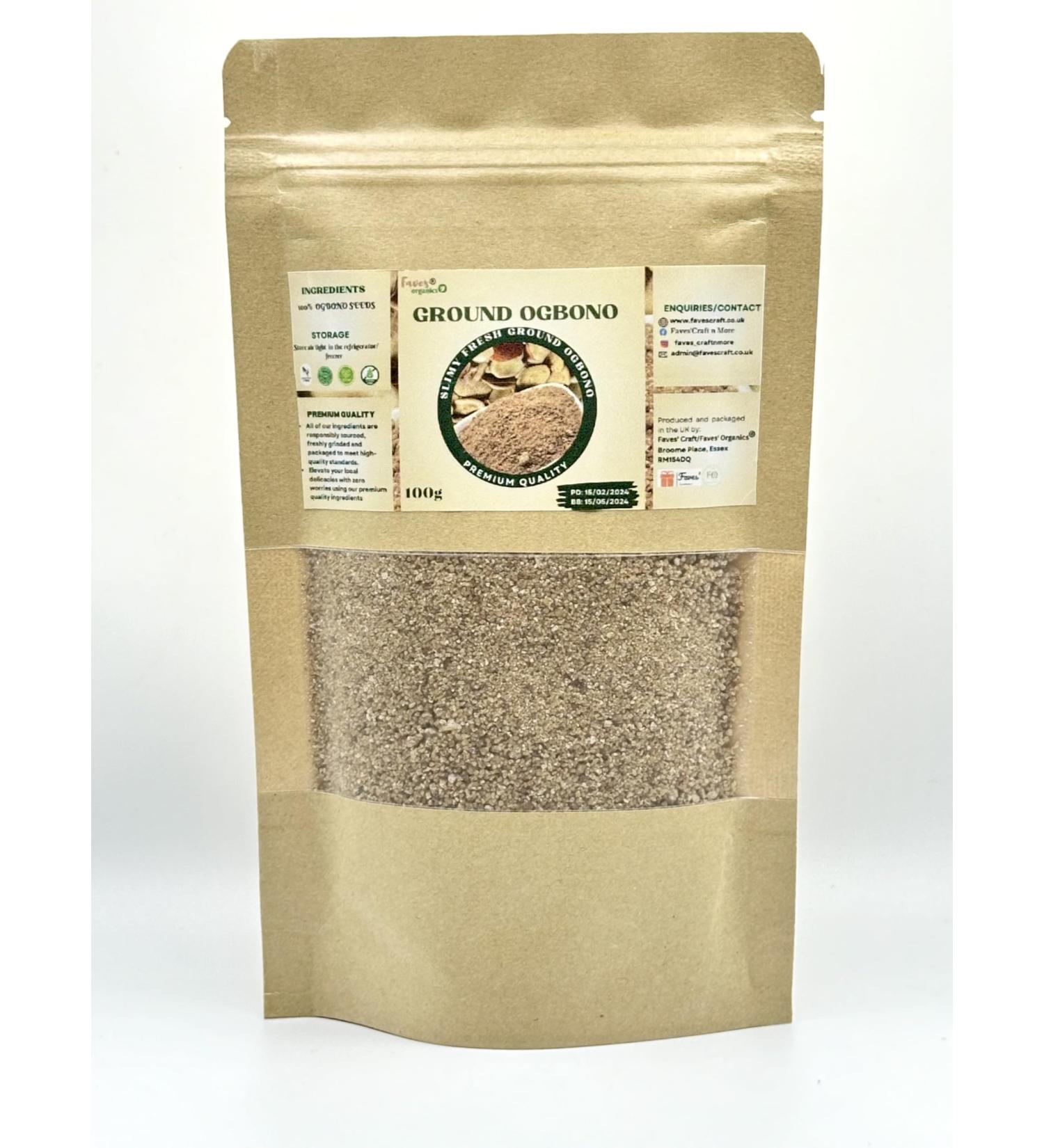 Ground Ogbono Authentic Nigerian Slimy Fresh Ground Ogbono (100g) 100.00 g (Pack of 1) - Buy Online on GoSupps.com