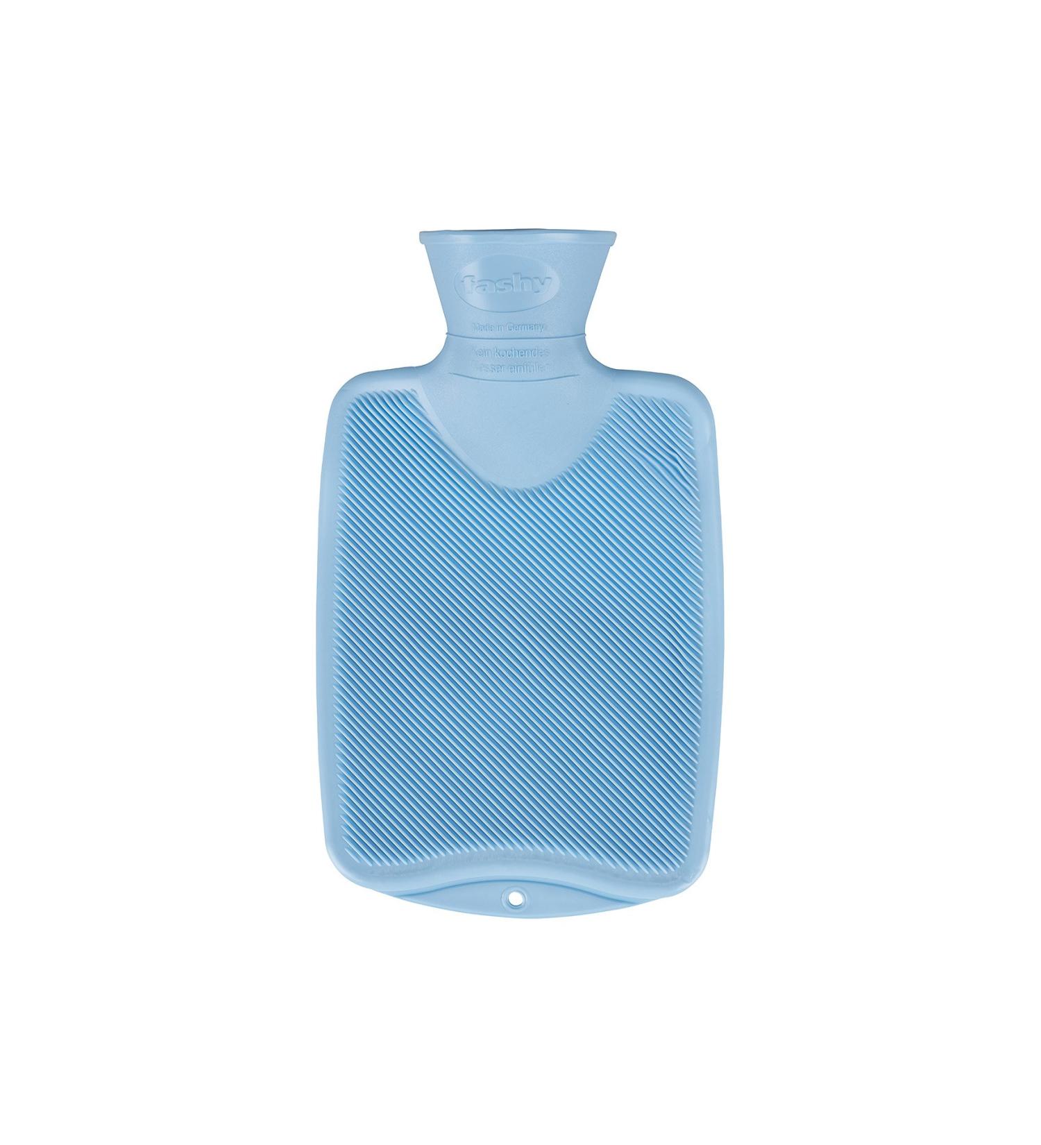 Fashy Hot Water Bottle Half Lamella - Light Blue 6401 51 | 1 Piece Ideal for Comfortable Heating & Pain Relief - Shop Internationally - Buy Online on GoSupps.com