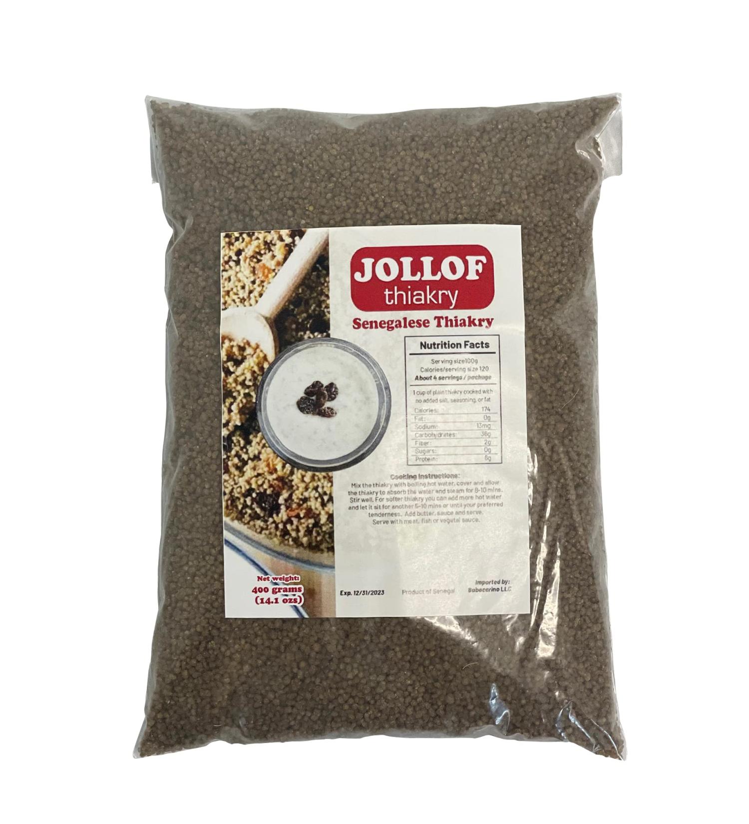 Senegalese Thiakry 250g: Jollof Flavor, Gluten-Free, 100% Whole Grain - Buy Online on GoSupps.com